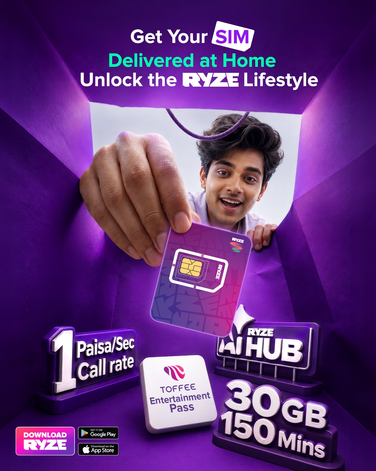 RYZE Live Facebook ad: Your all-access pass to the RYZE Lifestyle has…