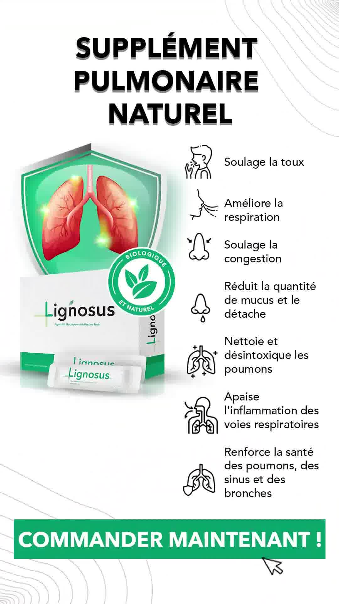 Lignosus Europe Facebook ad: Mieux respirer avec Lignosus