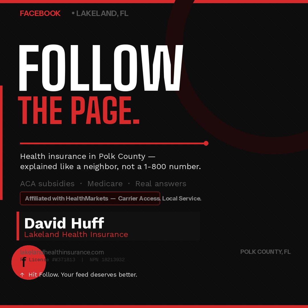 David the Insurance Dude - HealthMarkets Insurance Agency Facebook ad