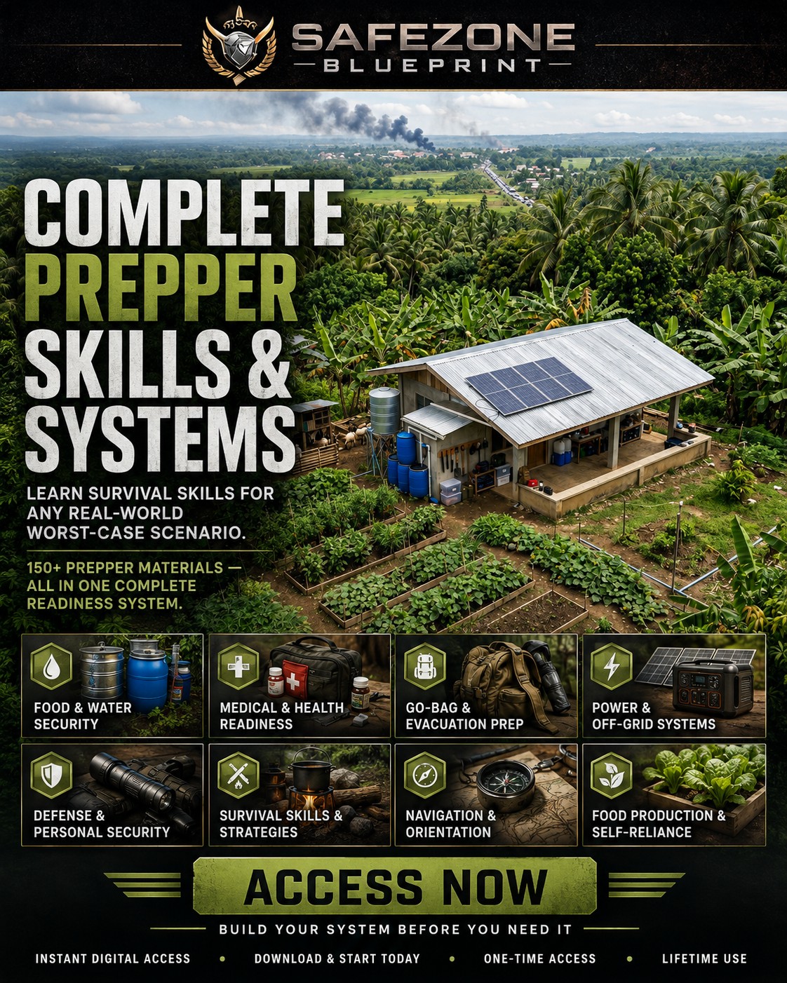 SafeZone Blueprint Facebook ad: 𝗣𝗥𝗘𝗣𝗔𝗥𝗘 𝗙𝗢𝗥 𝗔𝗡𝗬 𝗥𝗘𝗔𝗟-𝗪𝗢𝗥𝗟𝗗…