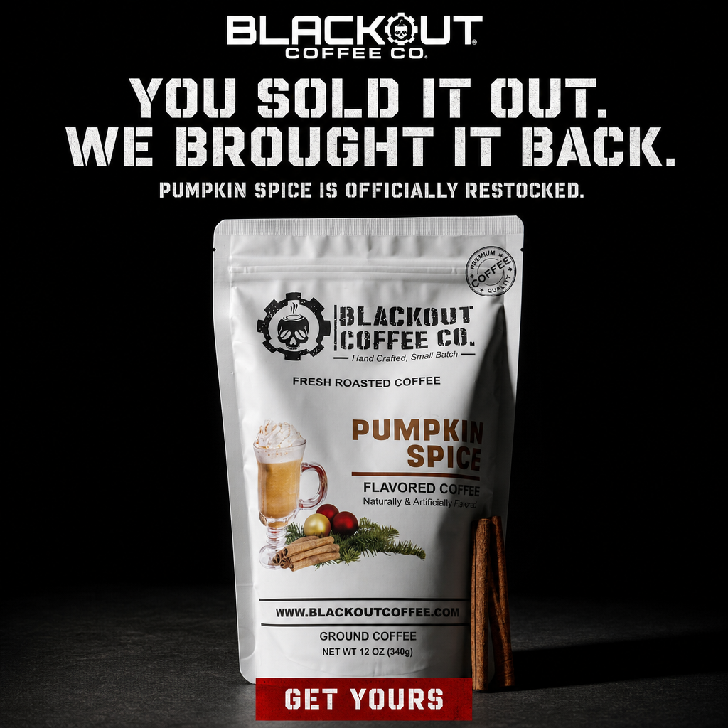 Blackout Coffee Co. Facebook ad