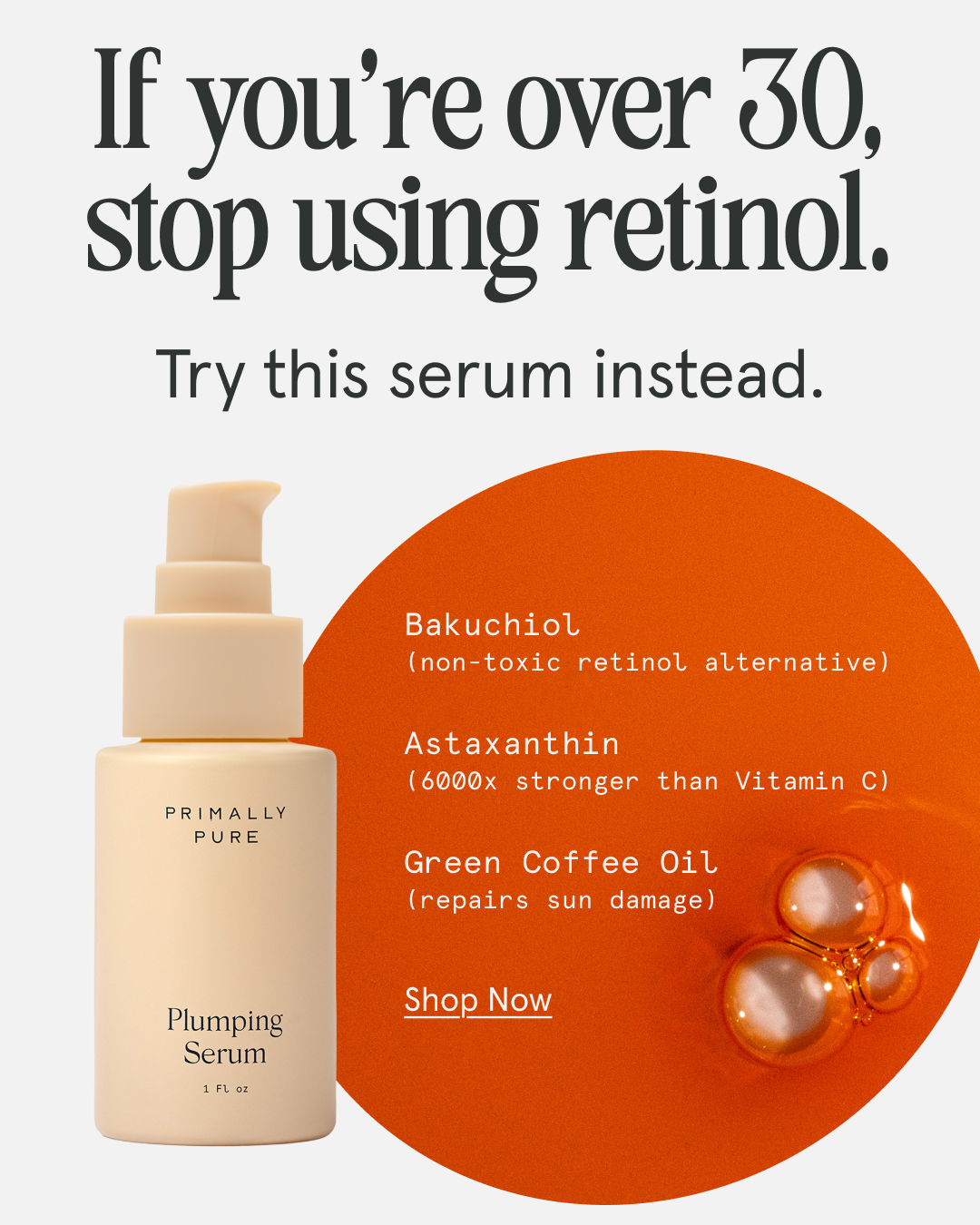 Primally Pure Skincare Facebook ad
