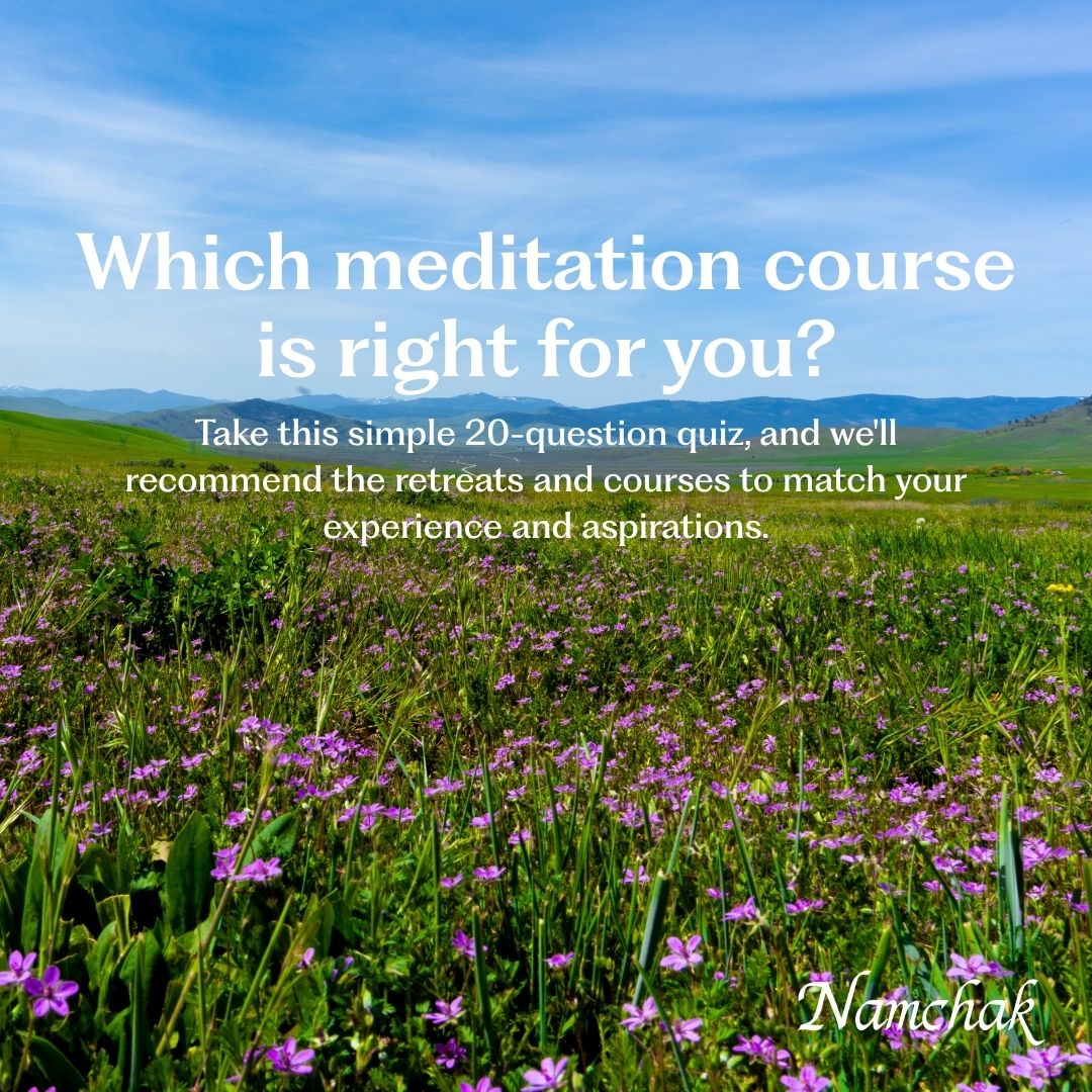 Namchak Community Facebook ad: Find the Right Meditation Path for You