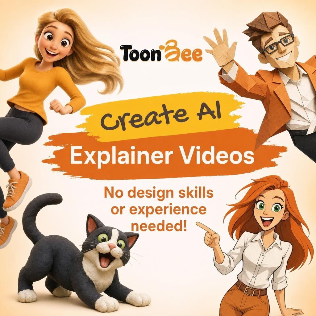 ToonBee AI Facebook ad: 2D & 3D Cartoon Videos With Only 3 Clicks