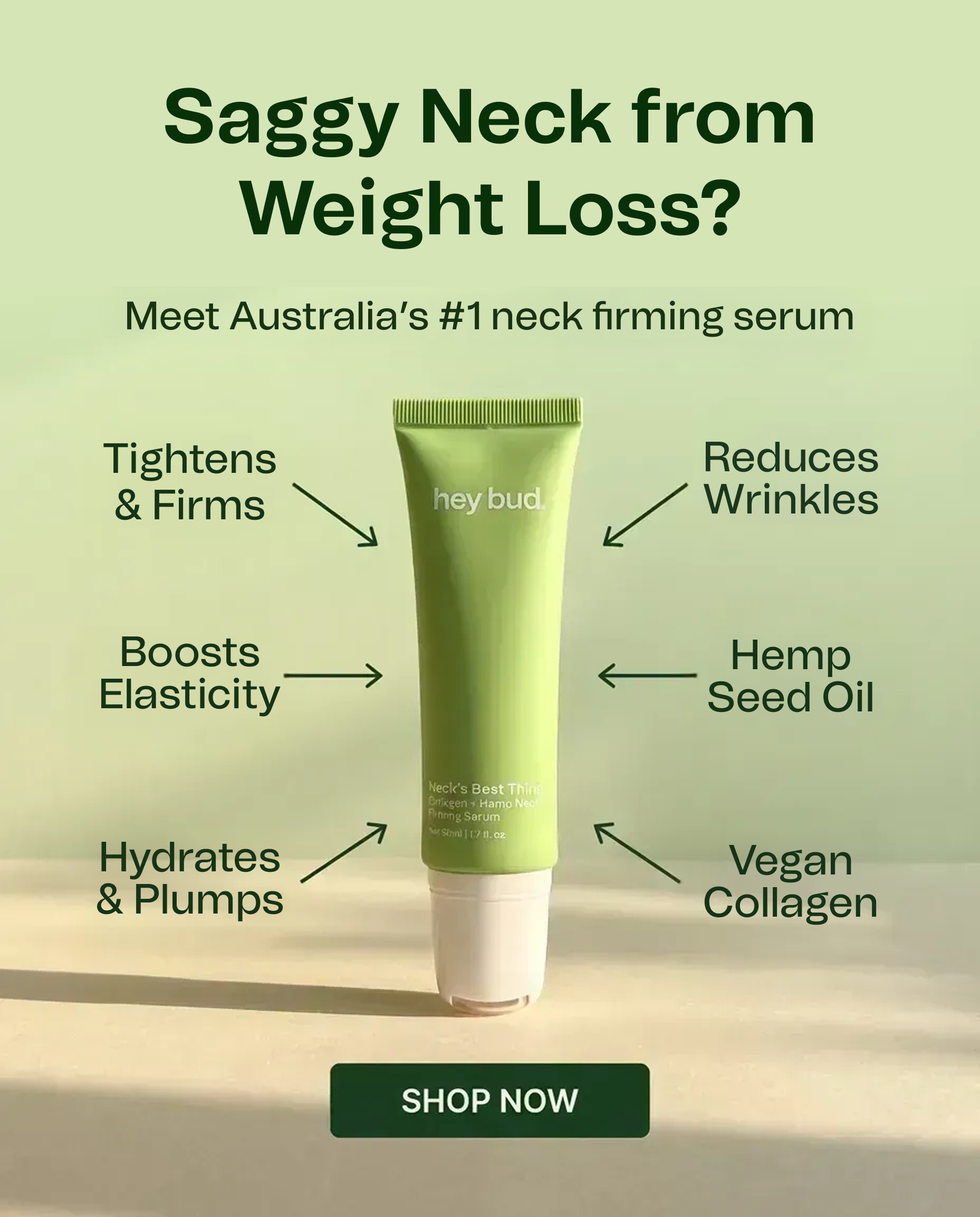 Hey Bud Skincare Facebook ad