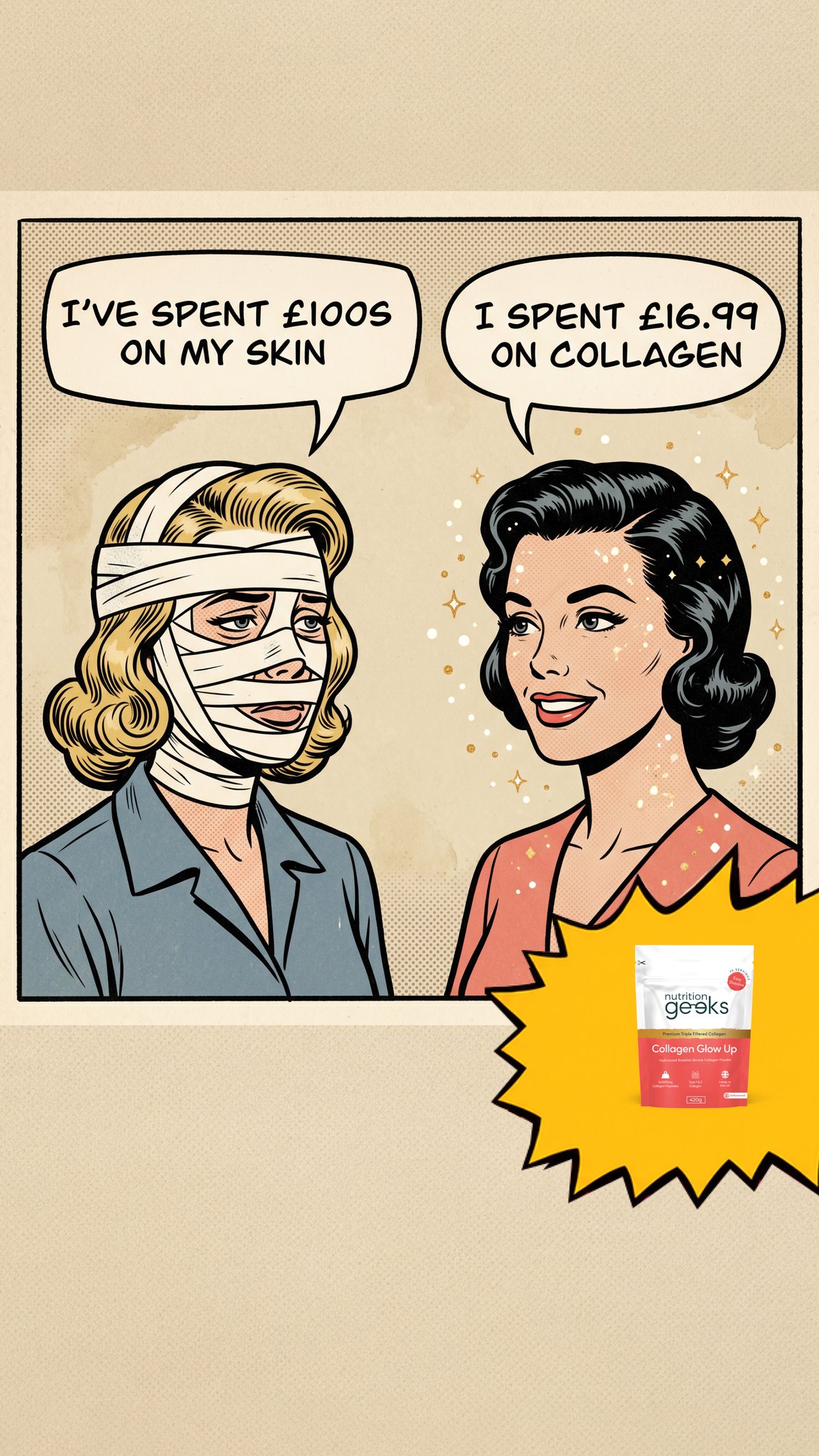 Radiant Over 40 Facebook ad