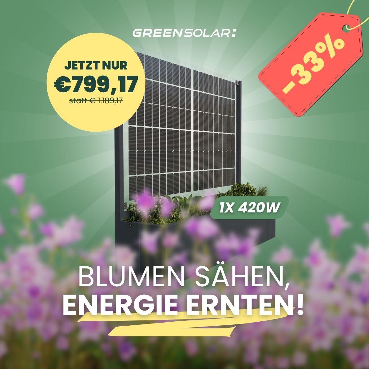 Green Solar Deutschland Facebook ad
