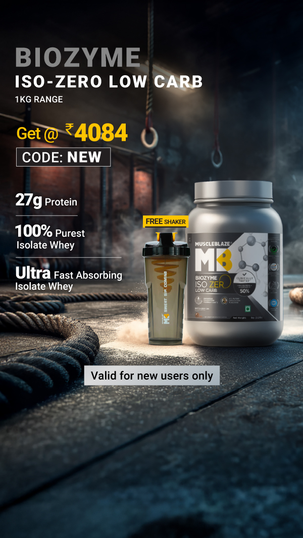 MuscleBlaze Facebook ad