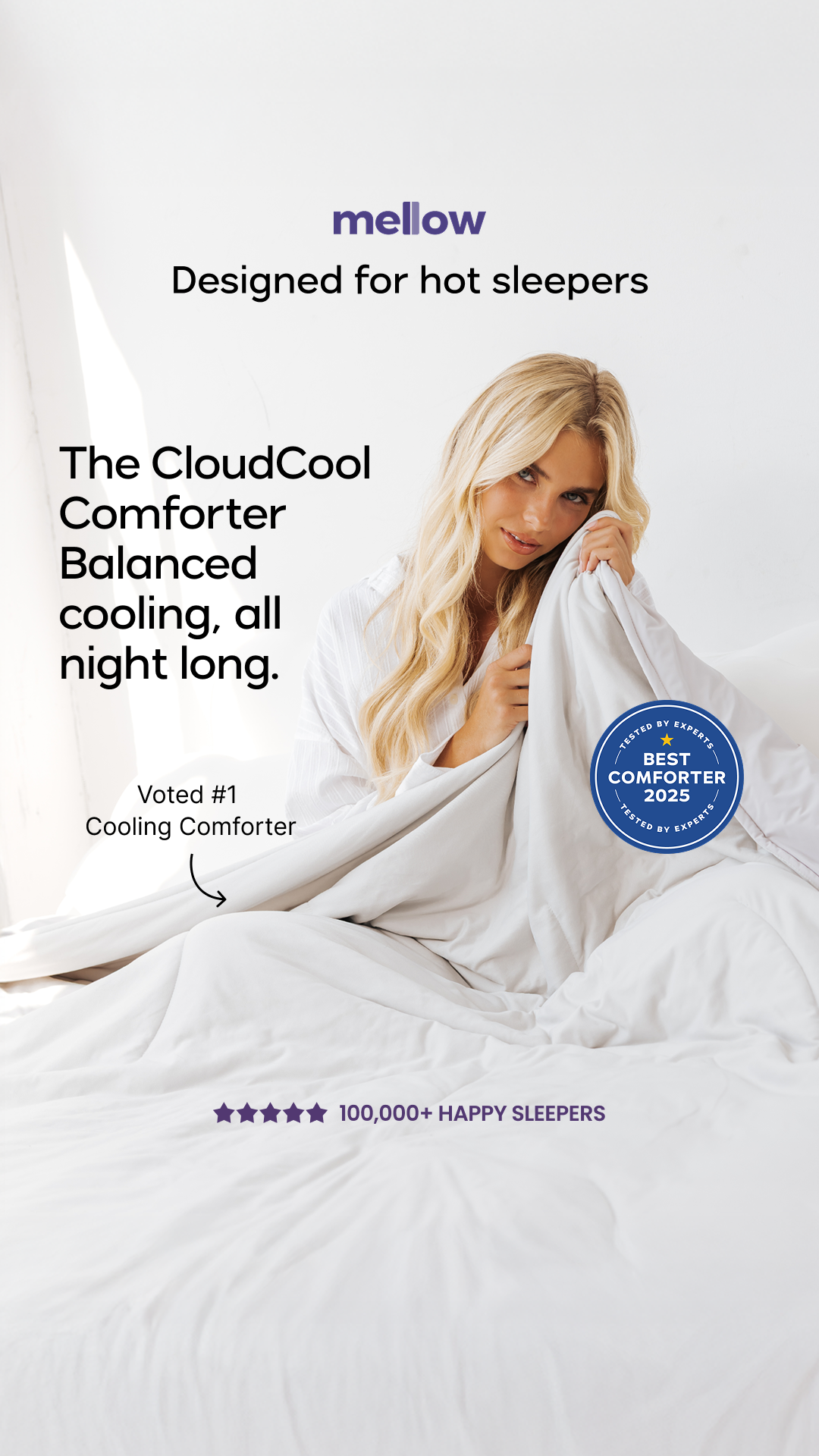 Mellow Comforters Facebook ad