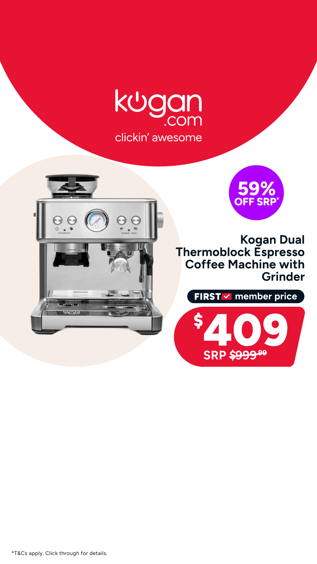 Kogan.com Facebook ad