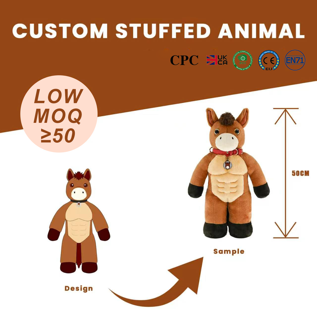 Joy Foundation Store Facebook ad: Custom Plush Animals