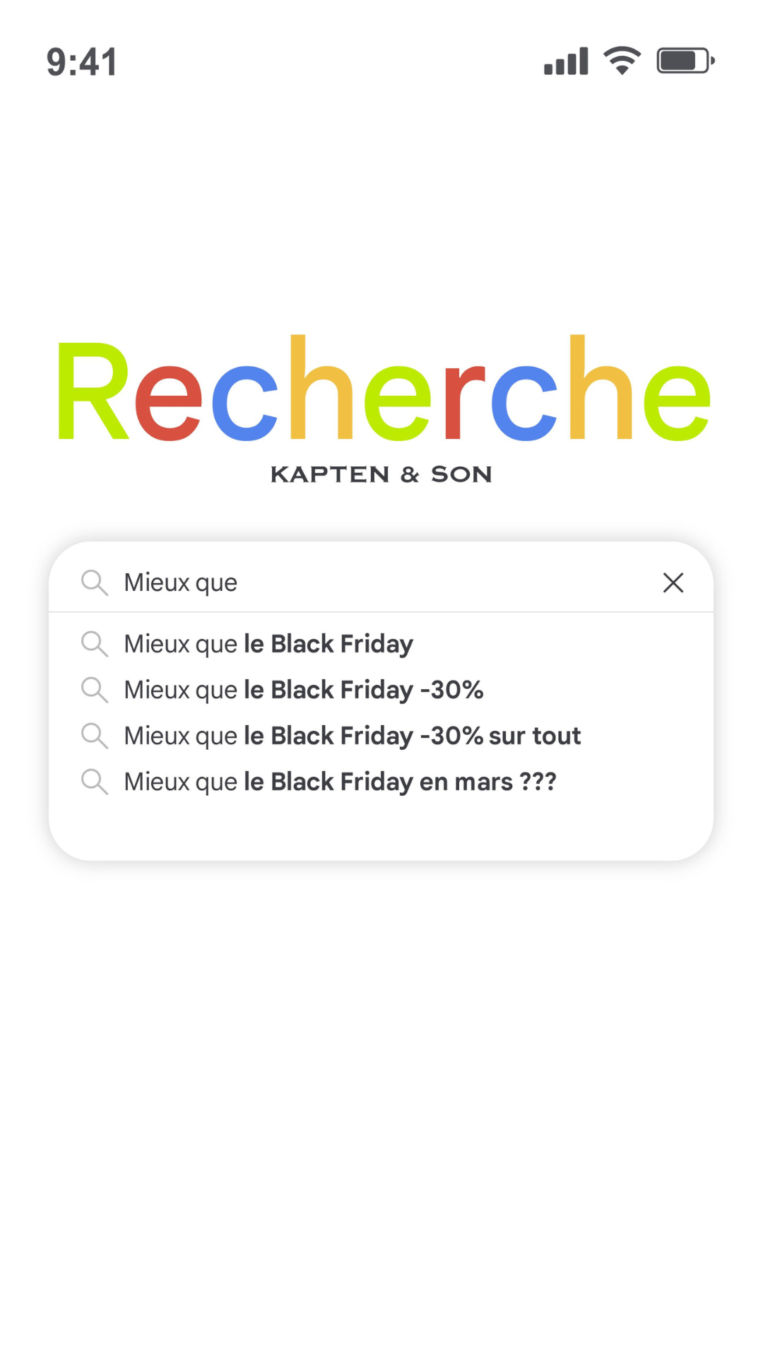 KAPTEN & SON Facebook ad