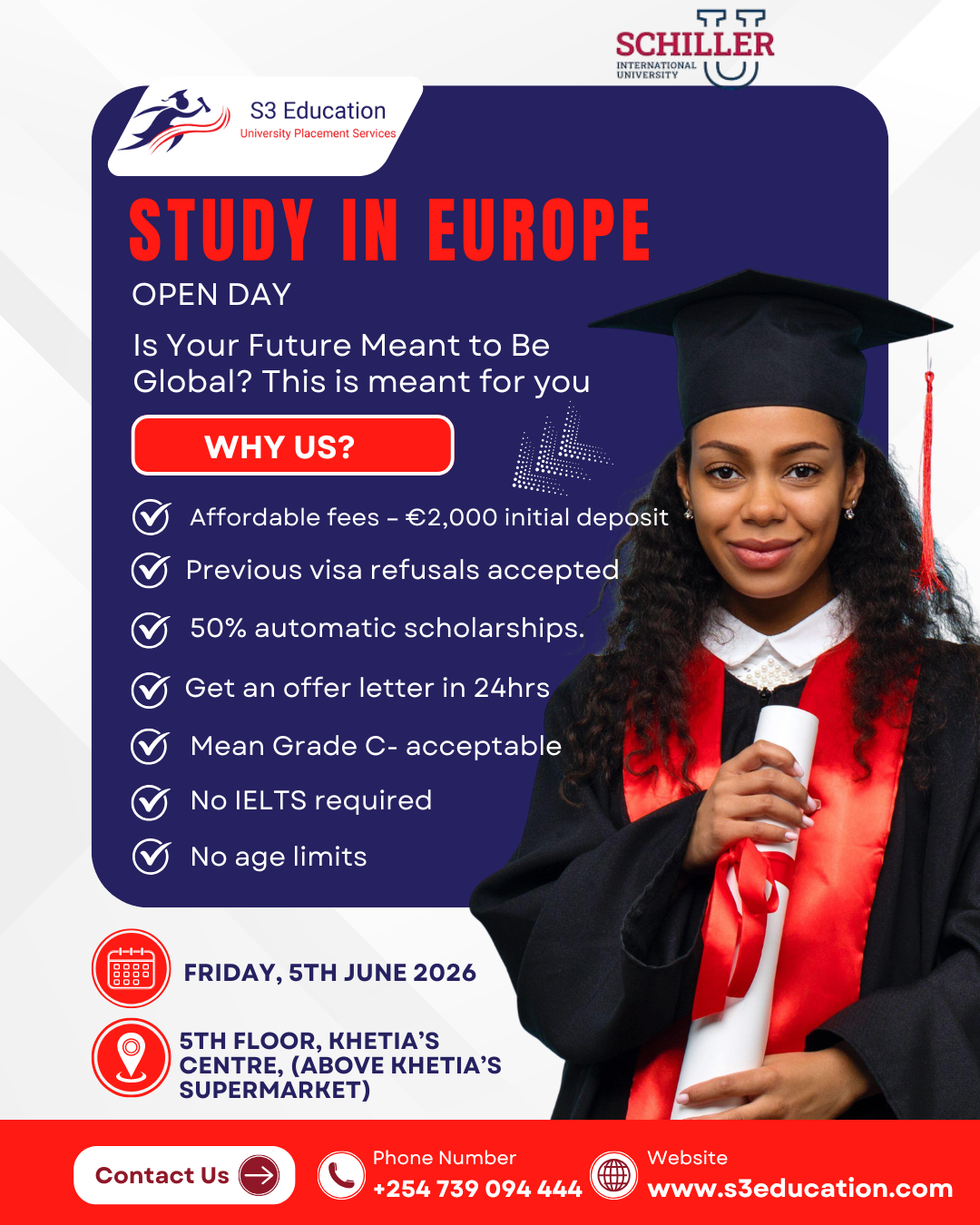 S3 Education Kenya Facebook ad from May 14, 2026