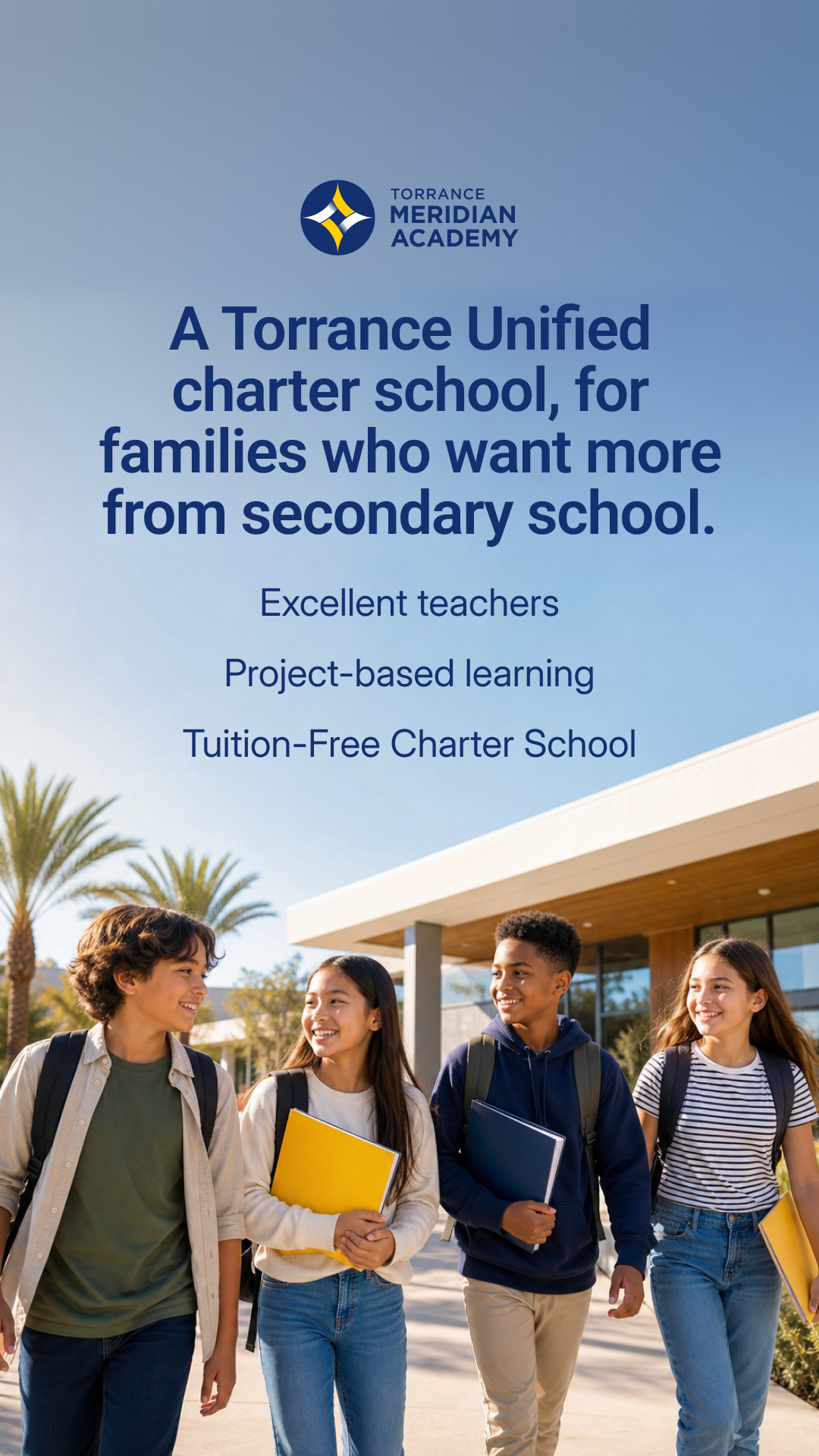 Torrance Meridian Academy Facebook ad from Aug 27, 2026
