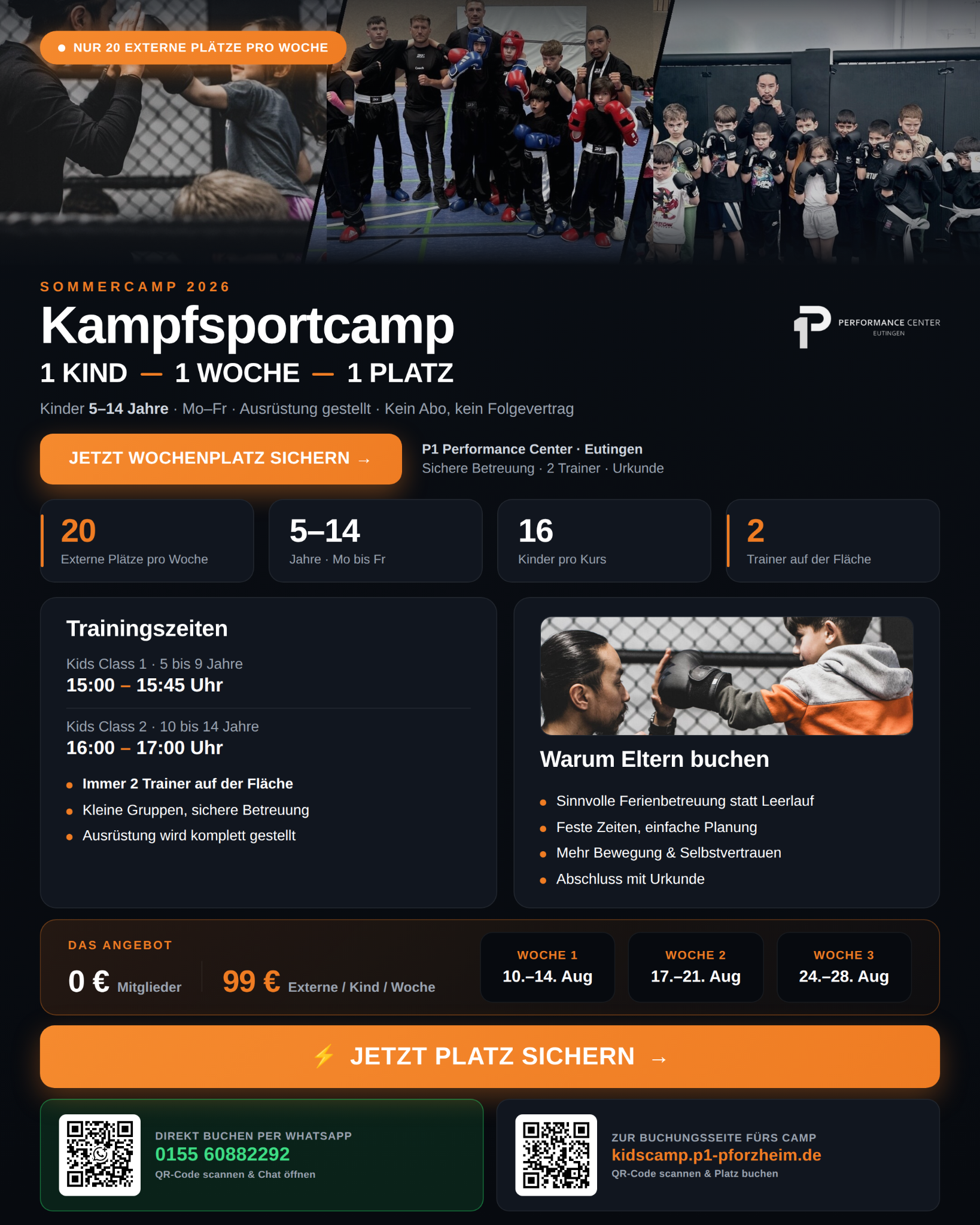 P1 Performance Center Eutingen Facebook ad