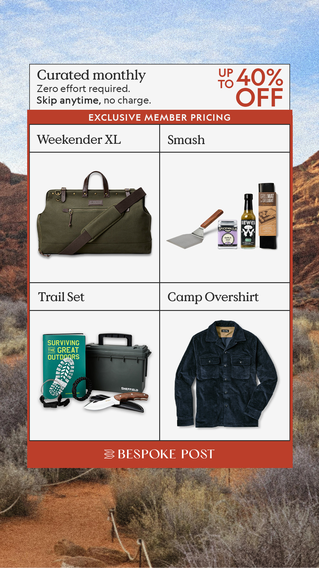 Bespoke Post Facebook ad