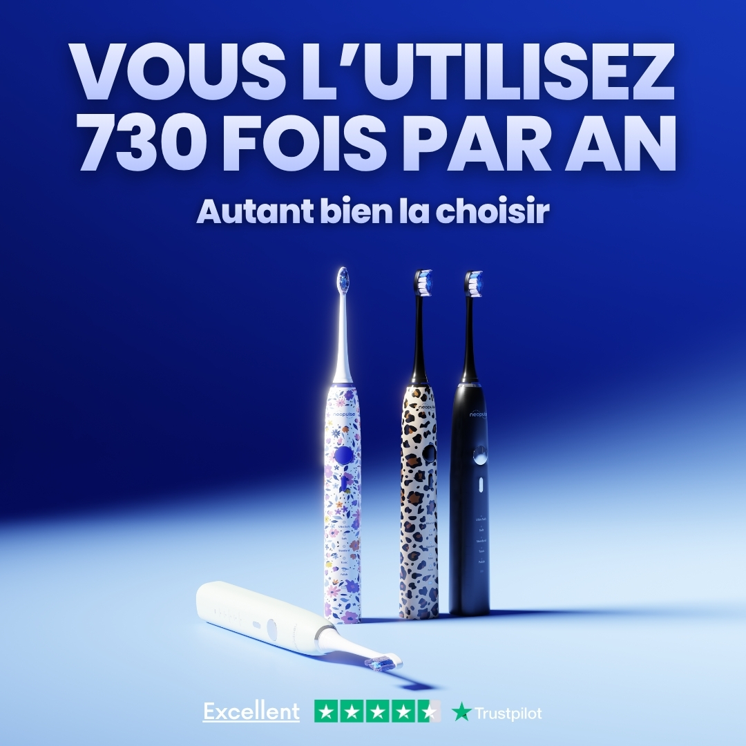 Neopulse Facebook ad: Brosse à dents électrique sonique NEOSONIC