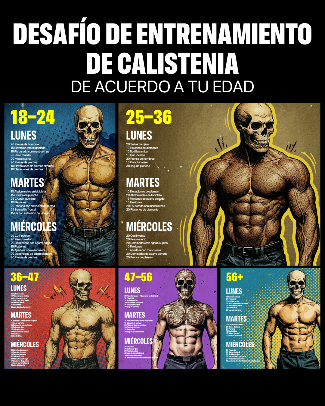 21 Day Calisthenics Challenge Facebook ad