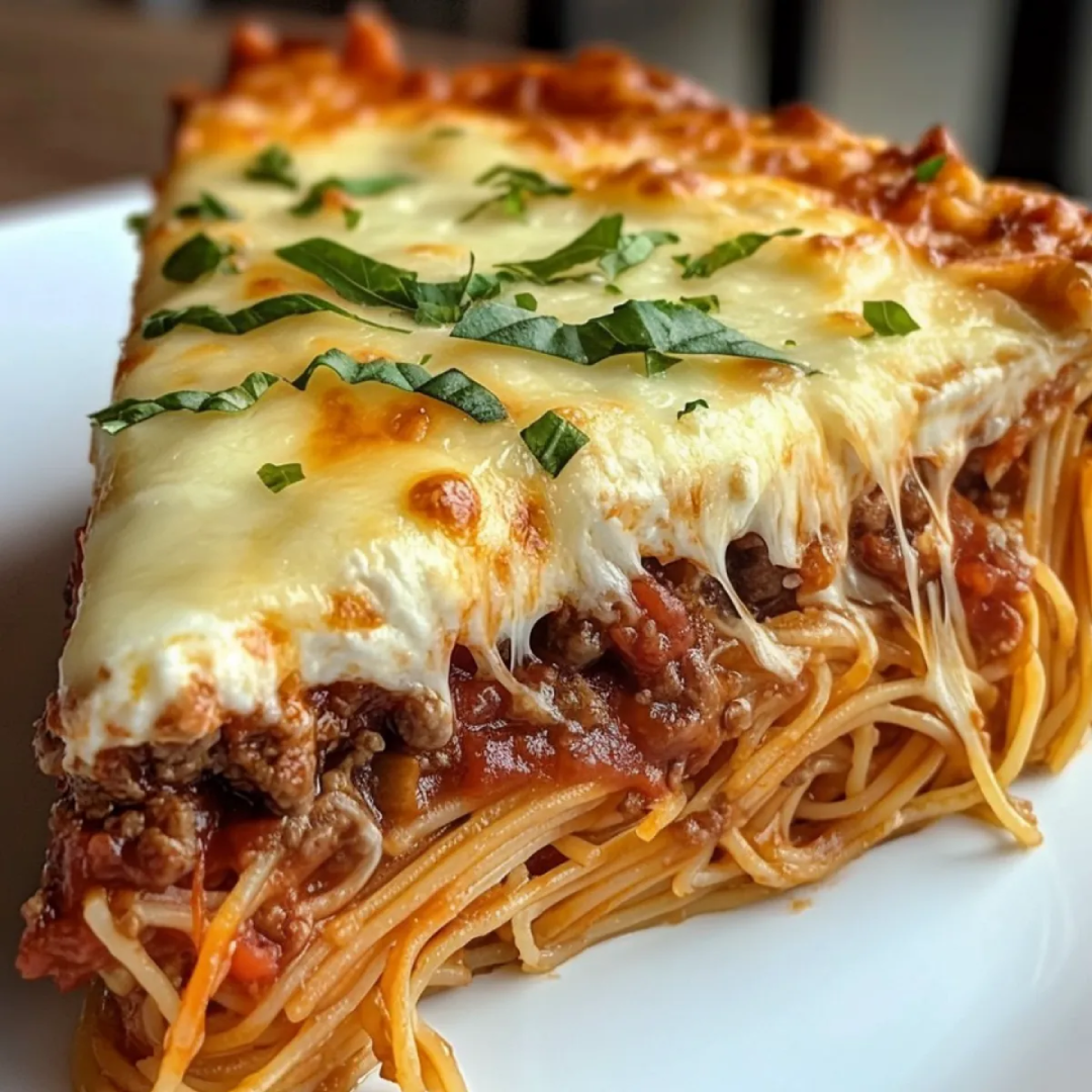 Stacey's Comfort Kitchen Facebook ad: Have You Tried Making a Spaghetti Pie Yet?
