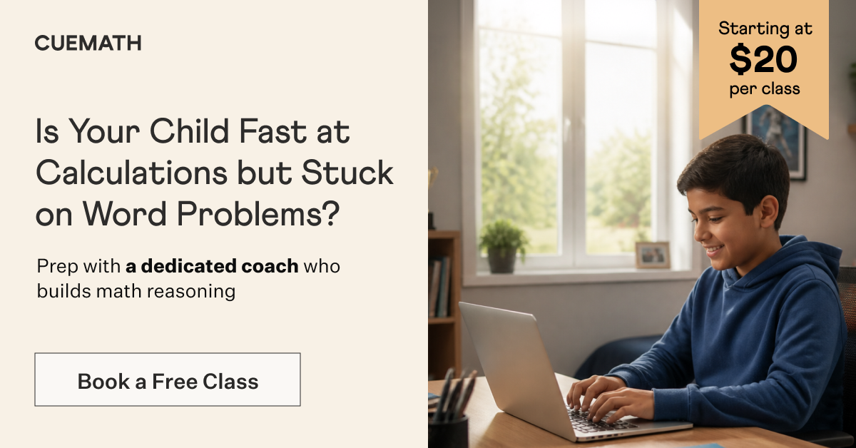 Cuemath Facebook ad: Build Math Thinkers, Not Human Calculators