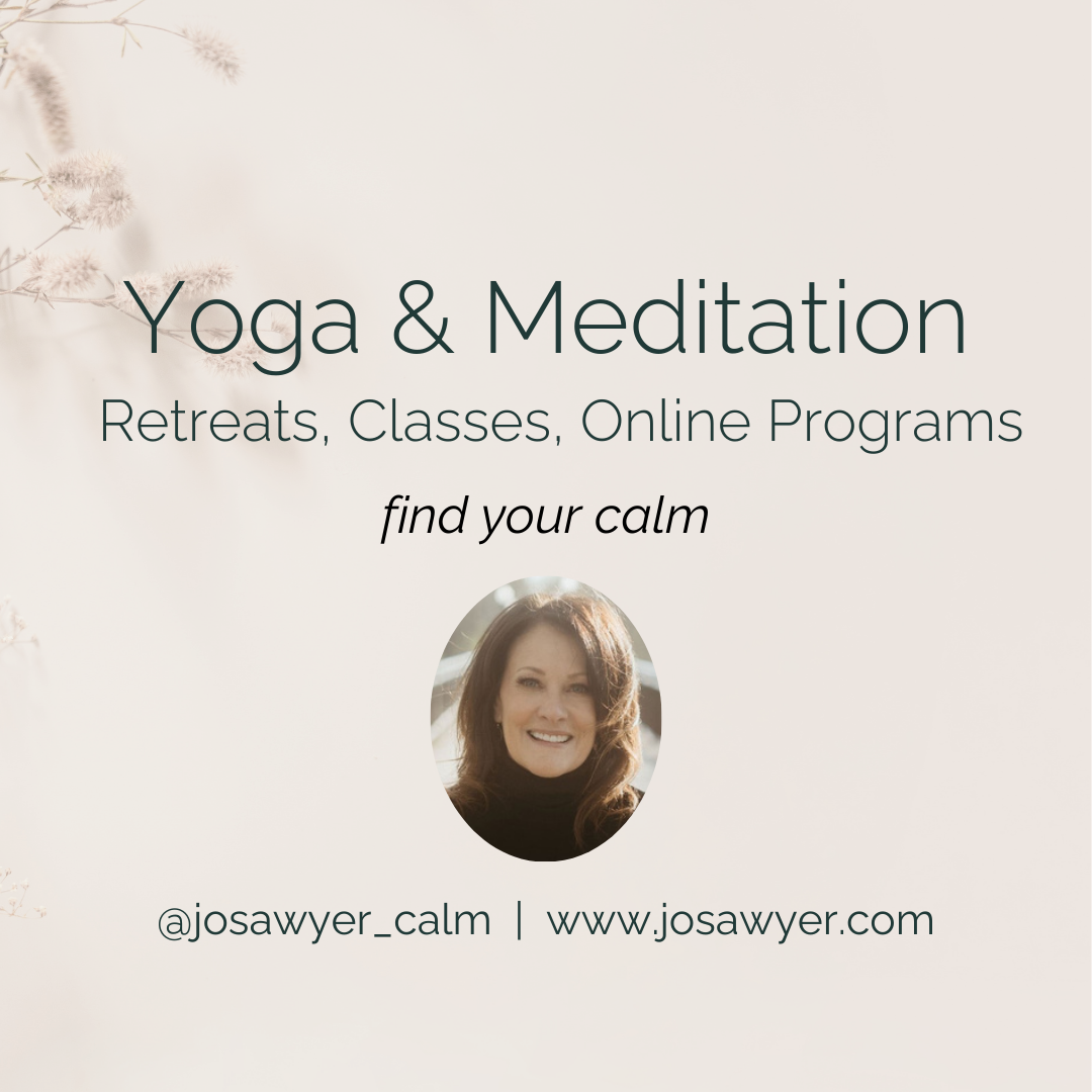 Jo Sawyer, Find Your Calm Facebook ad: RETREATS & OFFERINGS | Jo Sawyer: Find Calm