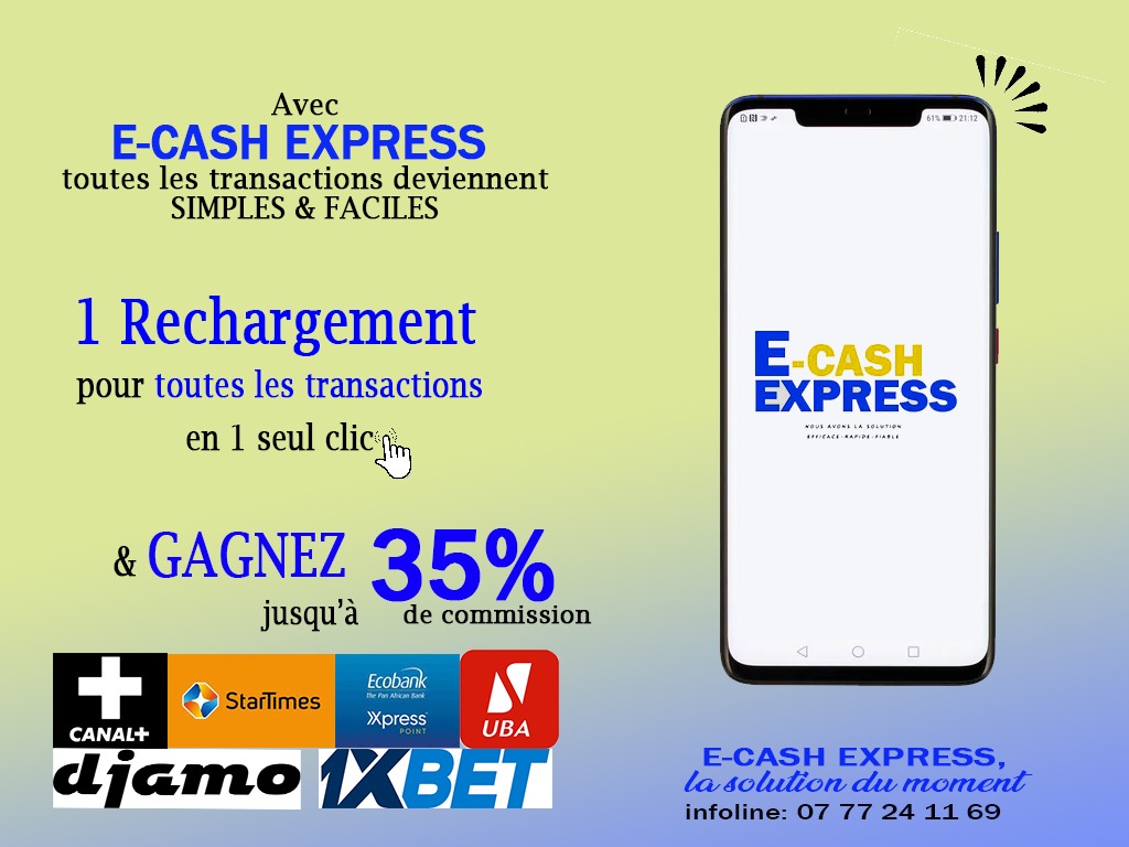 E-Cash Express Facebook ad: SERVICE CLIENT