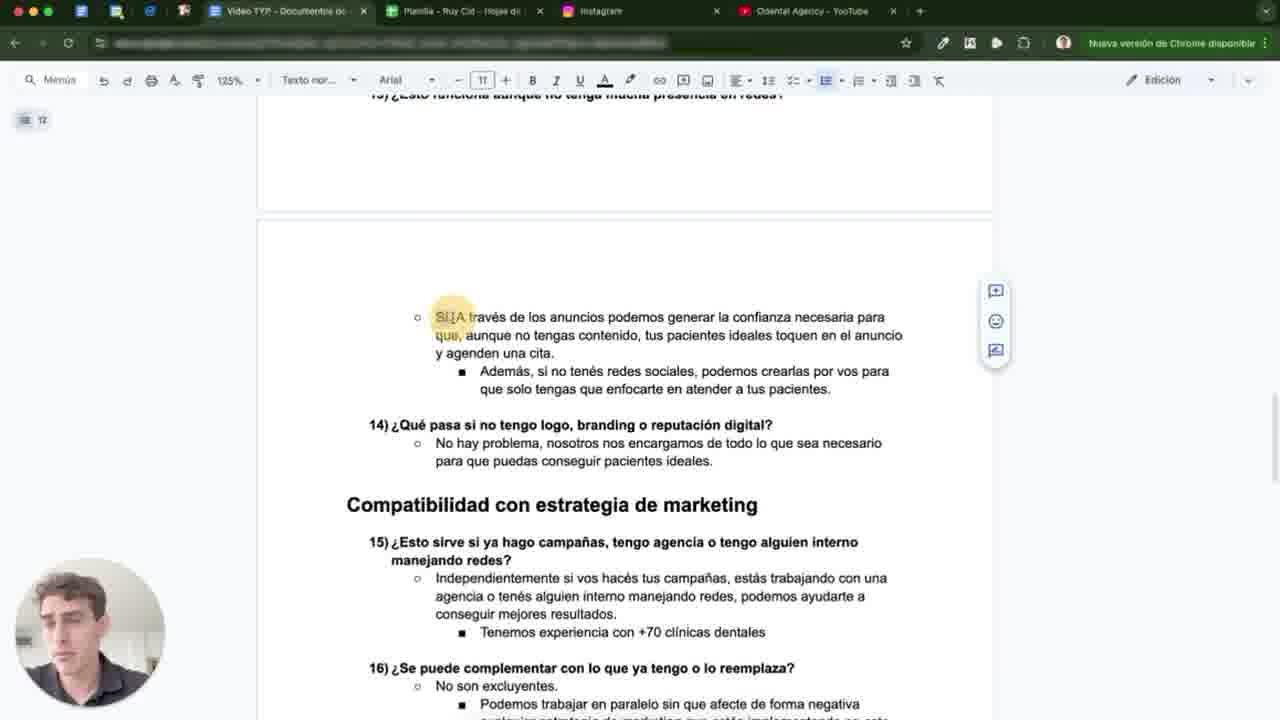 Odental Agency Facebook ad: SOLO Para Clínicas Dentales