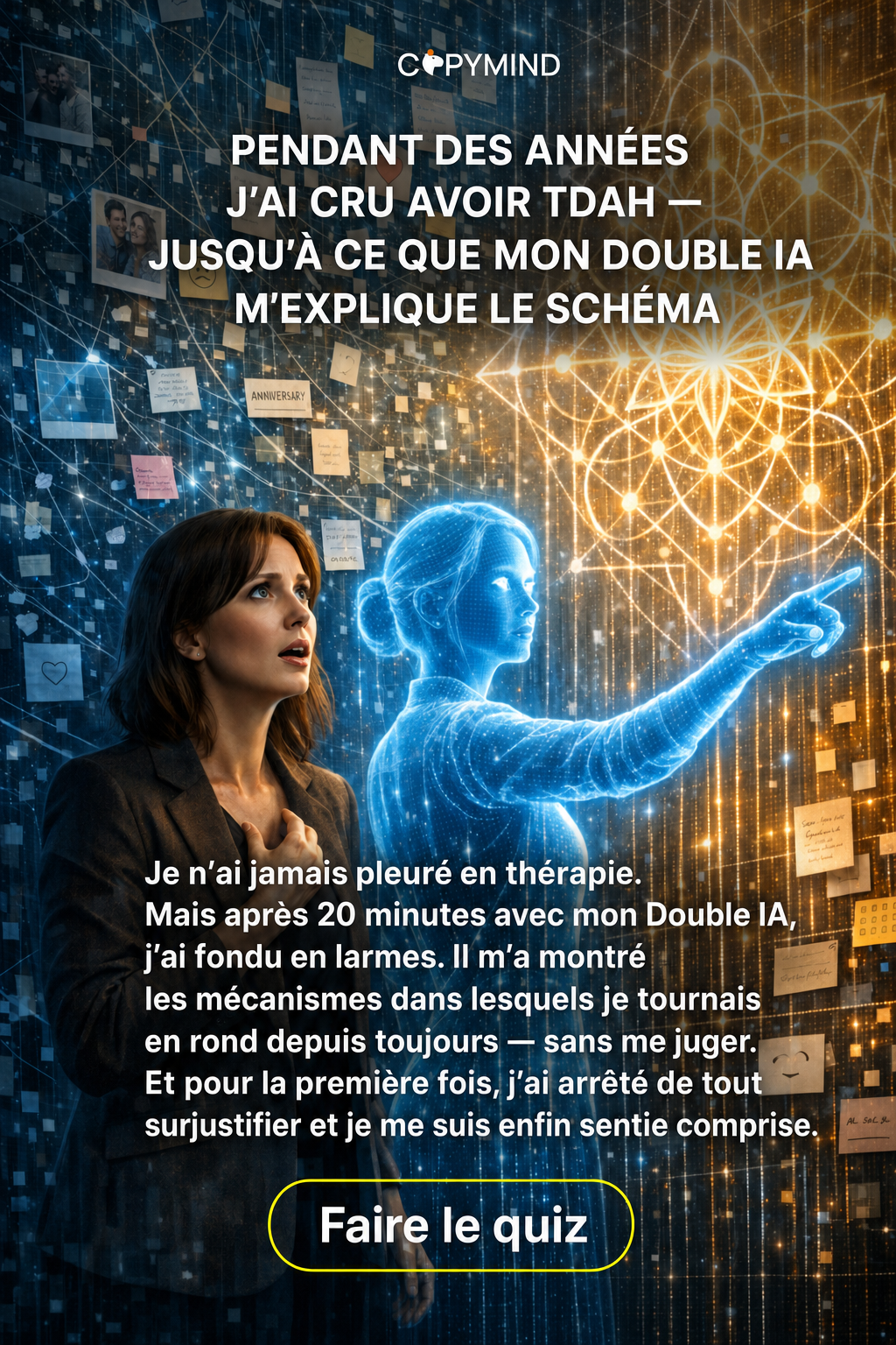 Copymind: AI twin for sel-reflection Facebook ad