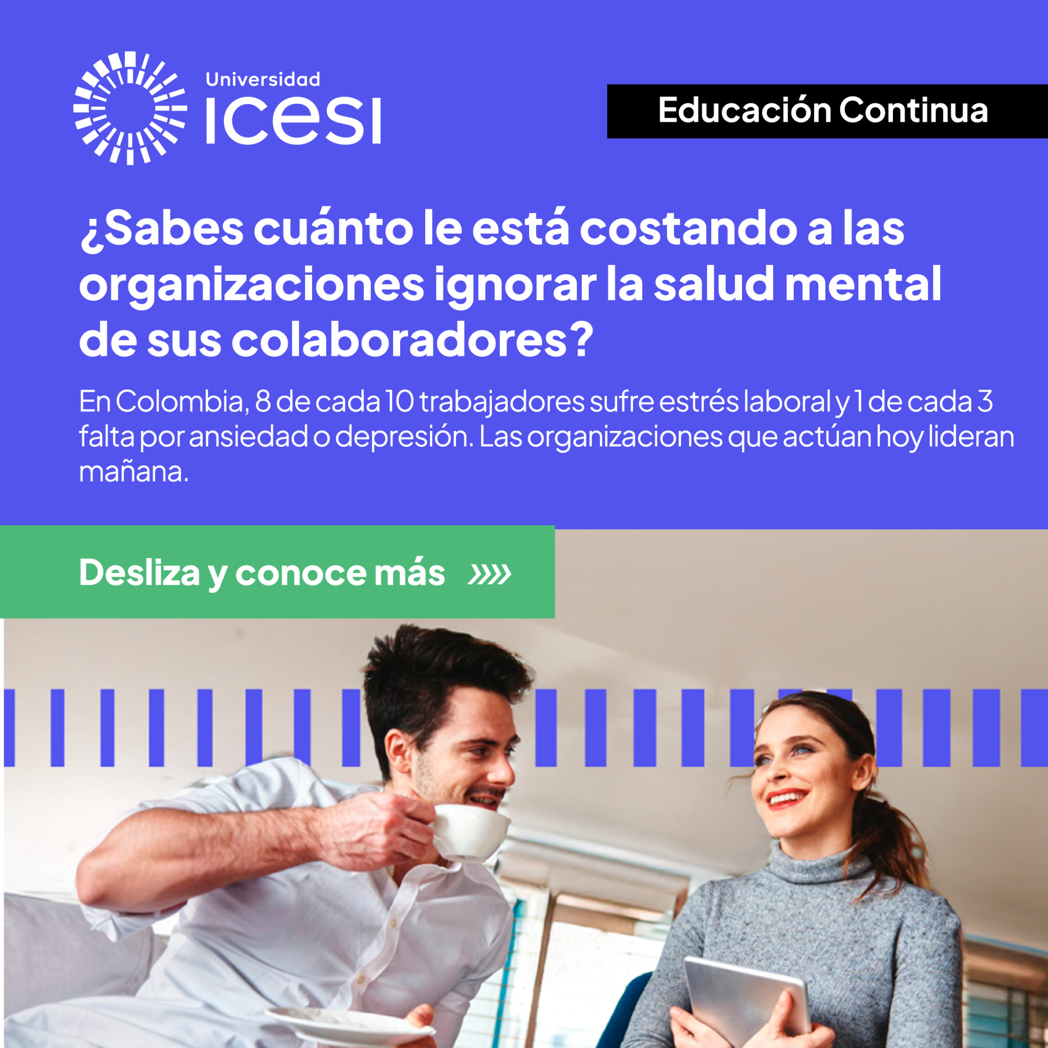 Educontinua Icesi Facebook ad: La salud mental ya no es un tema…