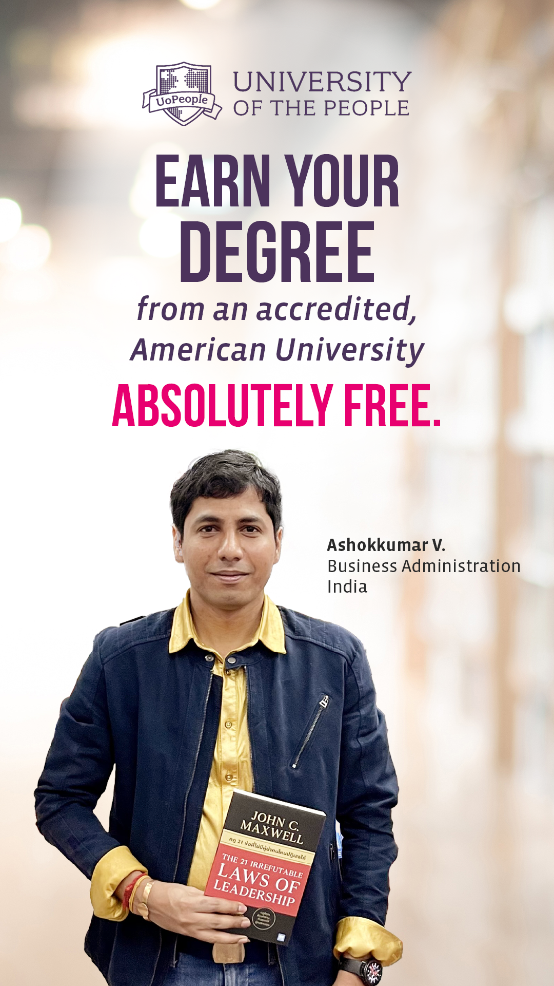 University of the People Facebook ad