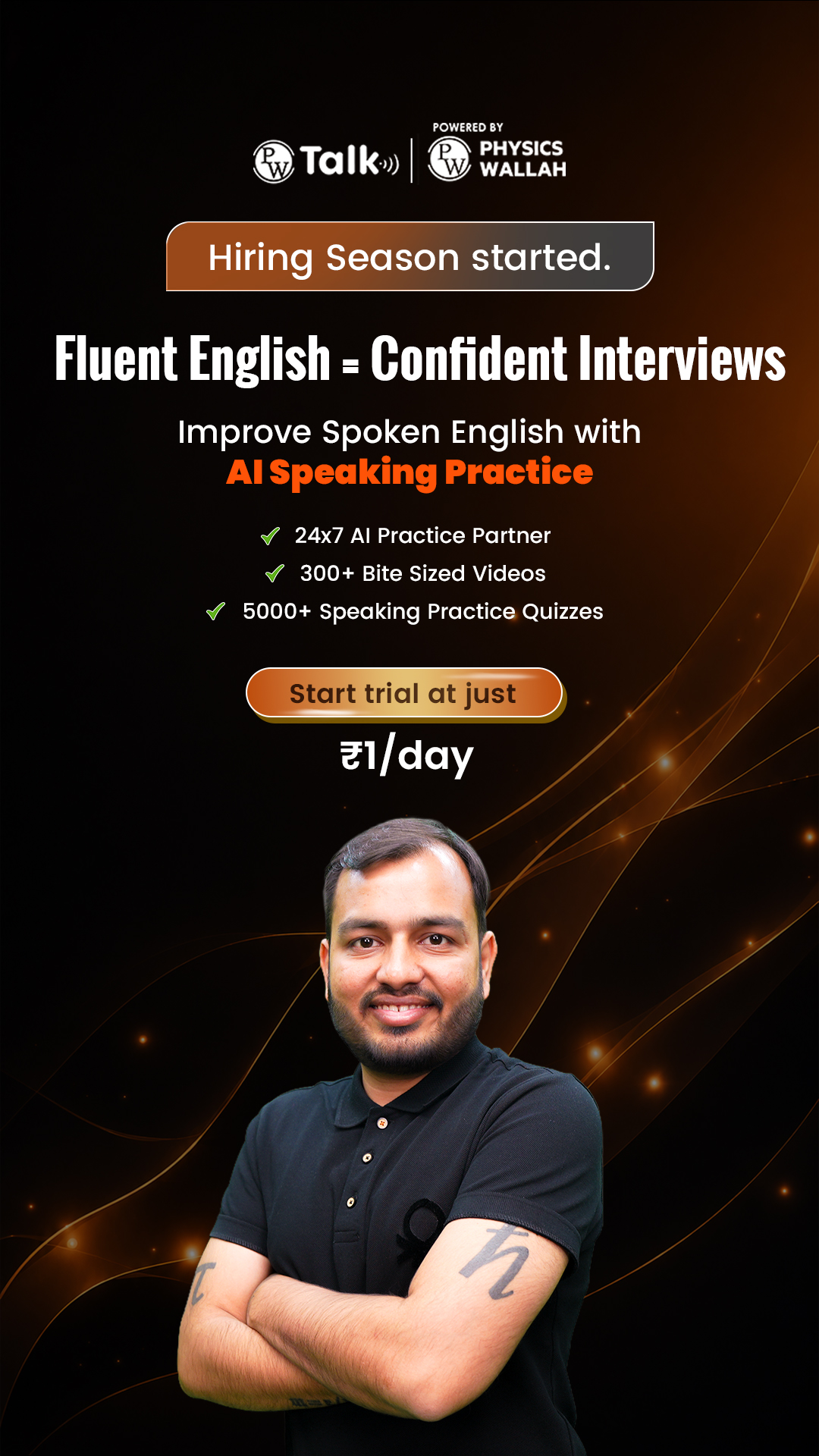 Spoken English by PhysicsWallah Facebook ad from Aug 4, 2026