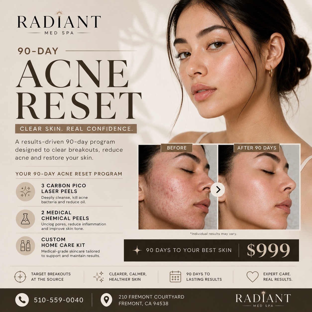 Radiant Med Spa Facebook ad