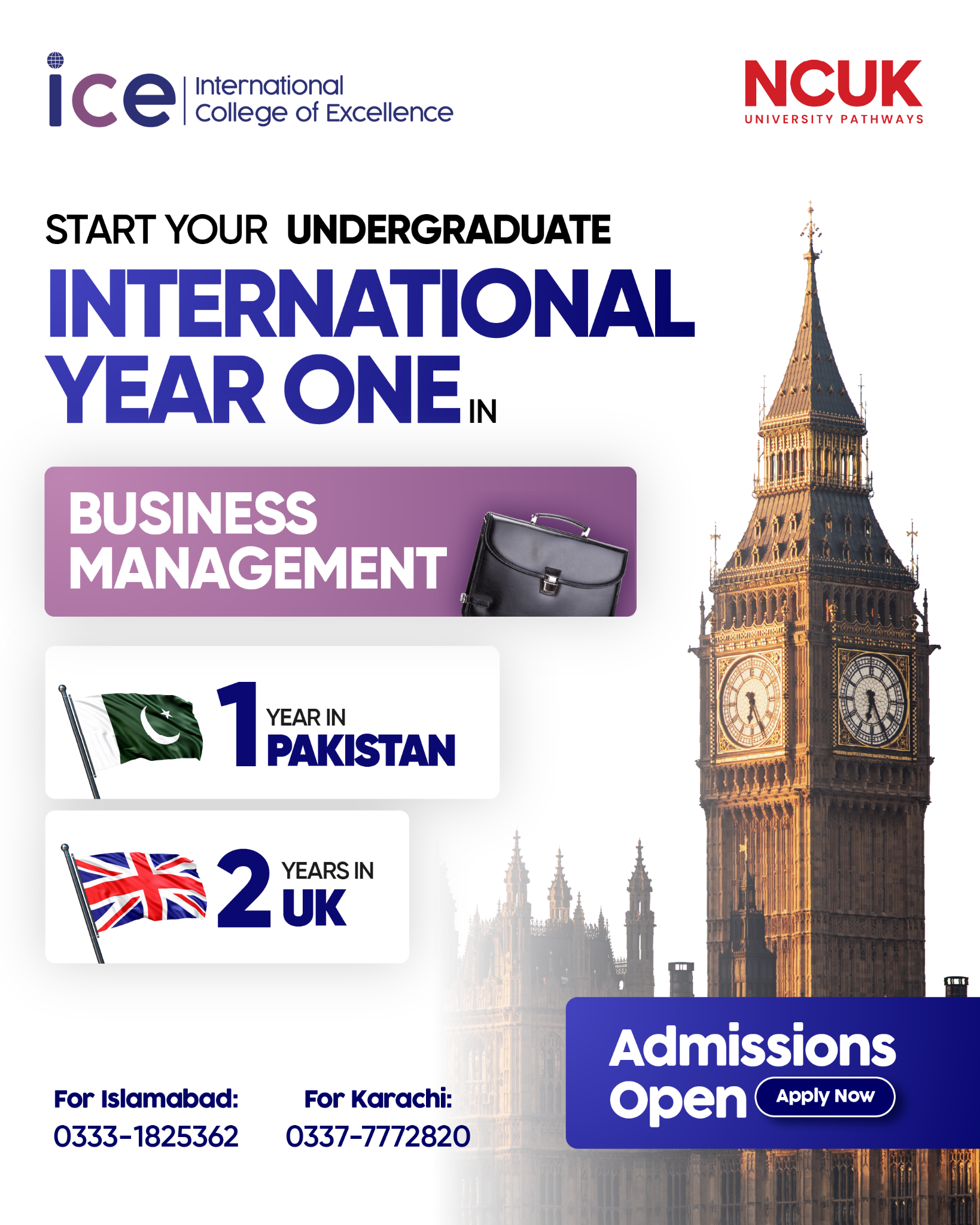 International College of Excellence - ICE Facebook ad