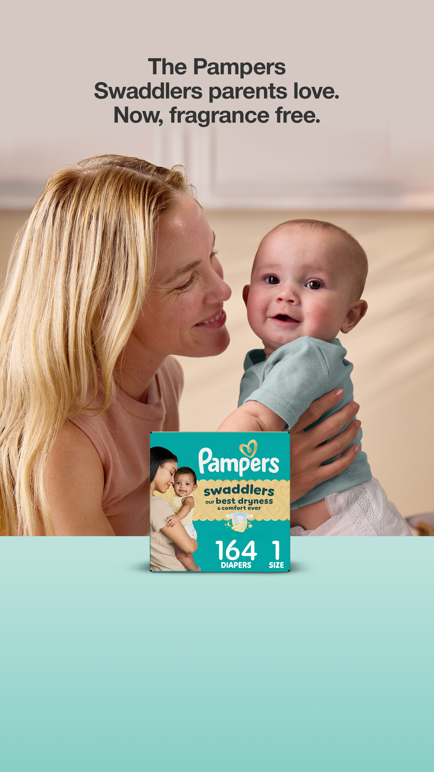 Target Facebook ad: Pampers Swaddlers Sensitive Disposable Diapers - Size 1…
