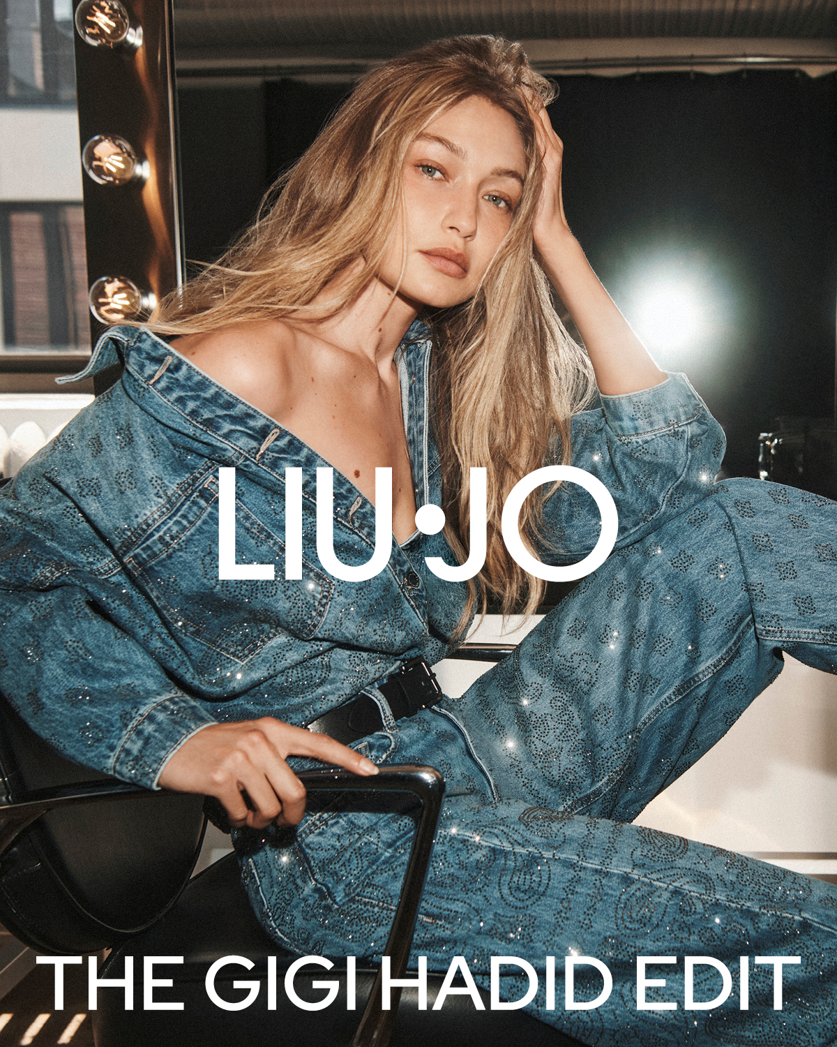 Numéro Facebook ad: Denim, through Gigi Hadid’s eyes.