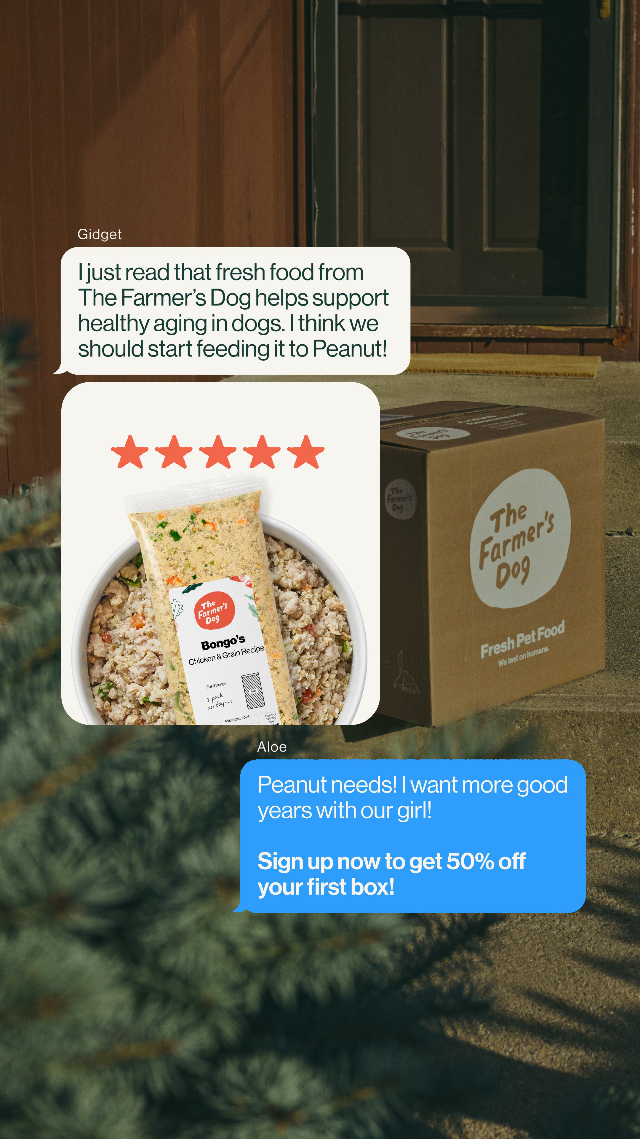 The Farmer's Dog Facebook ad