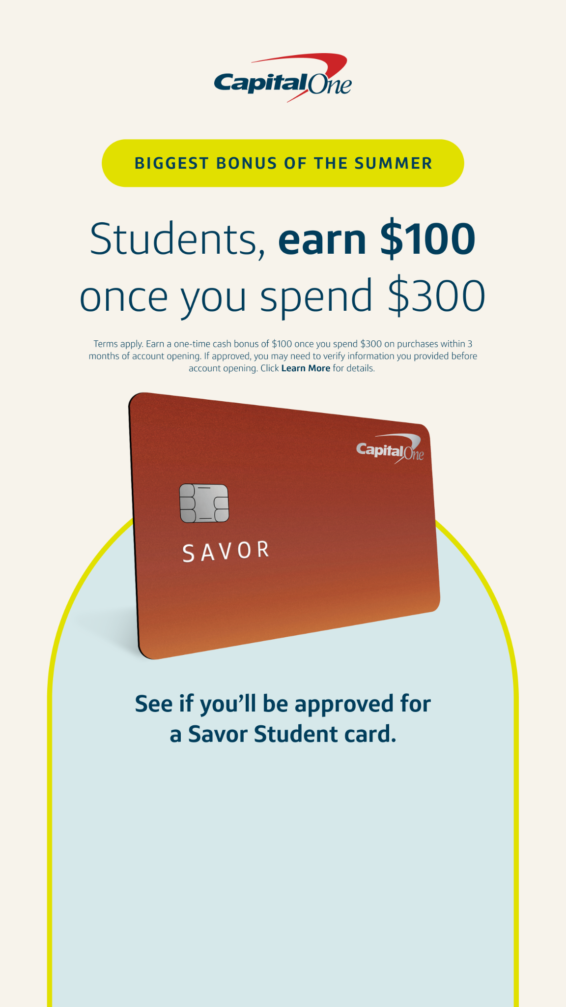 Capital One Facebook ad