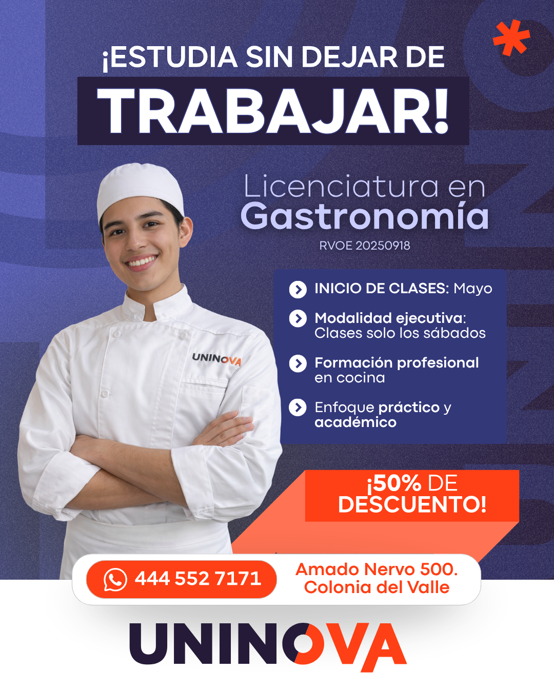 Uninova Facebook ad: ¡inscríbete YA!