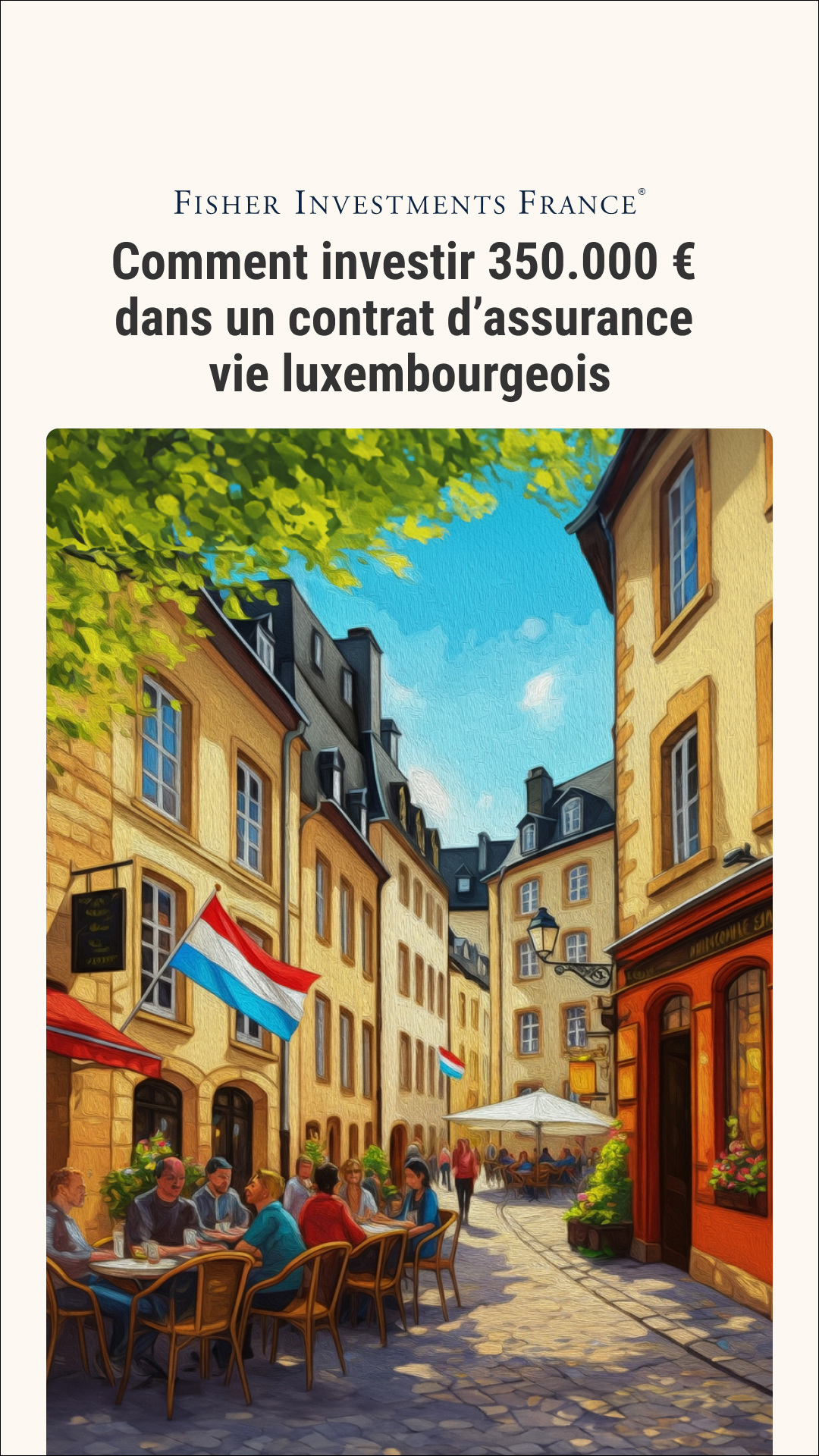Fisher Investments France Facebook ad