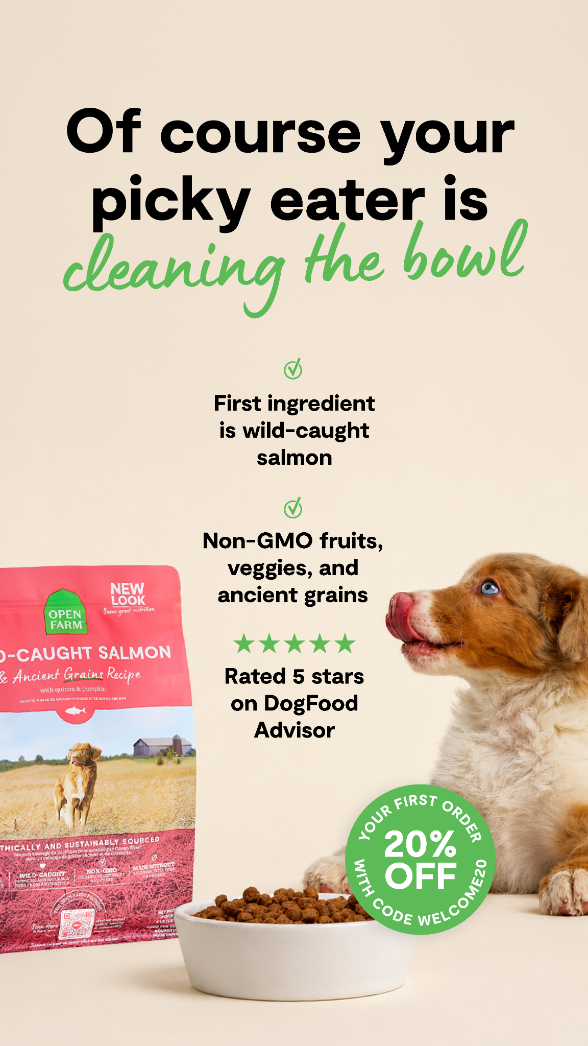 Open Farm Facebook ad