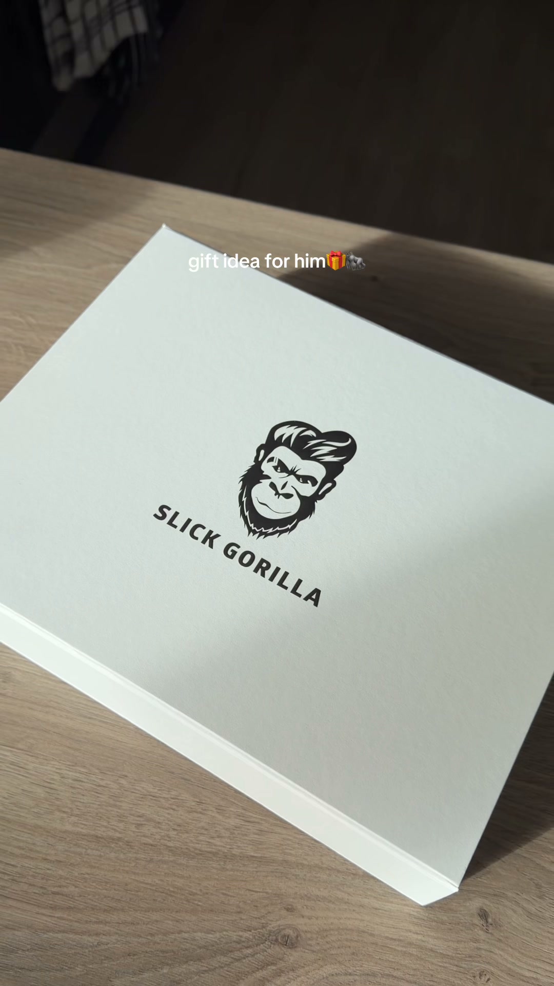 Slick Gorilla Facebook ad: The Gift He’ll Actually Use.