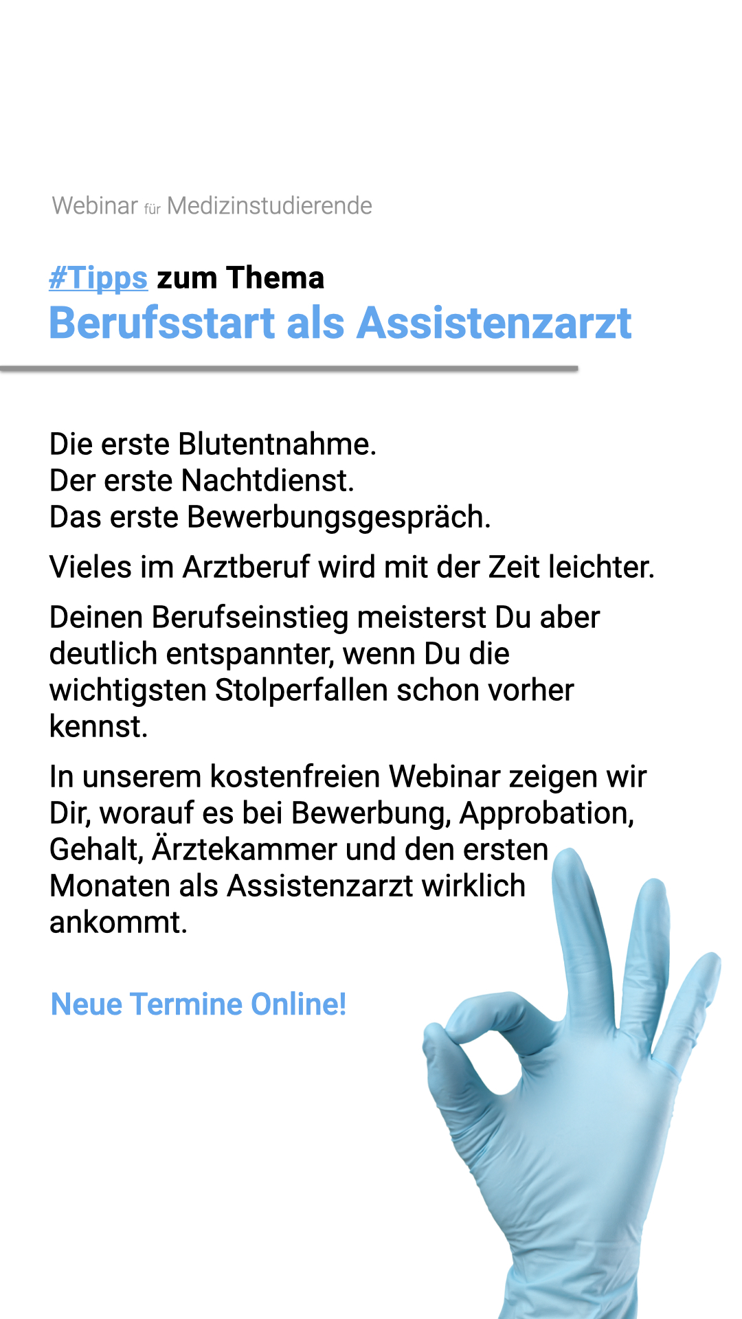 Doctory.de - Medizinerportal Facebook ad: Kostenfreies Webinar