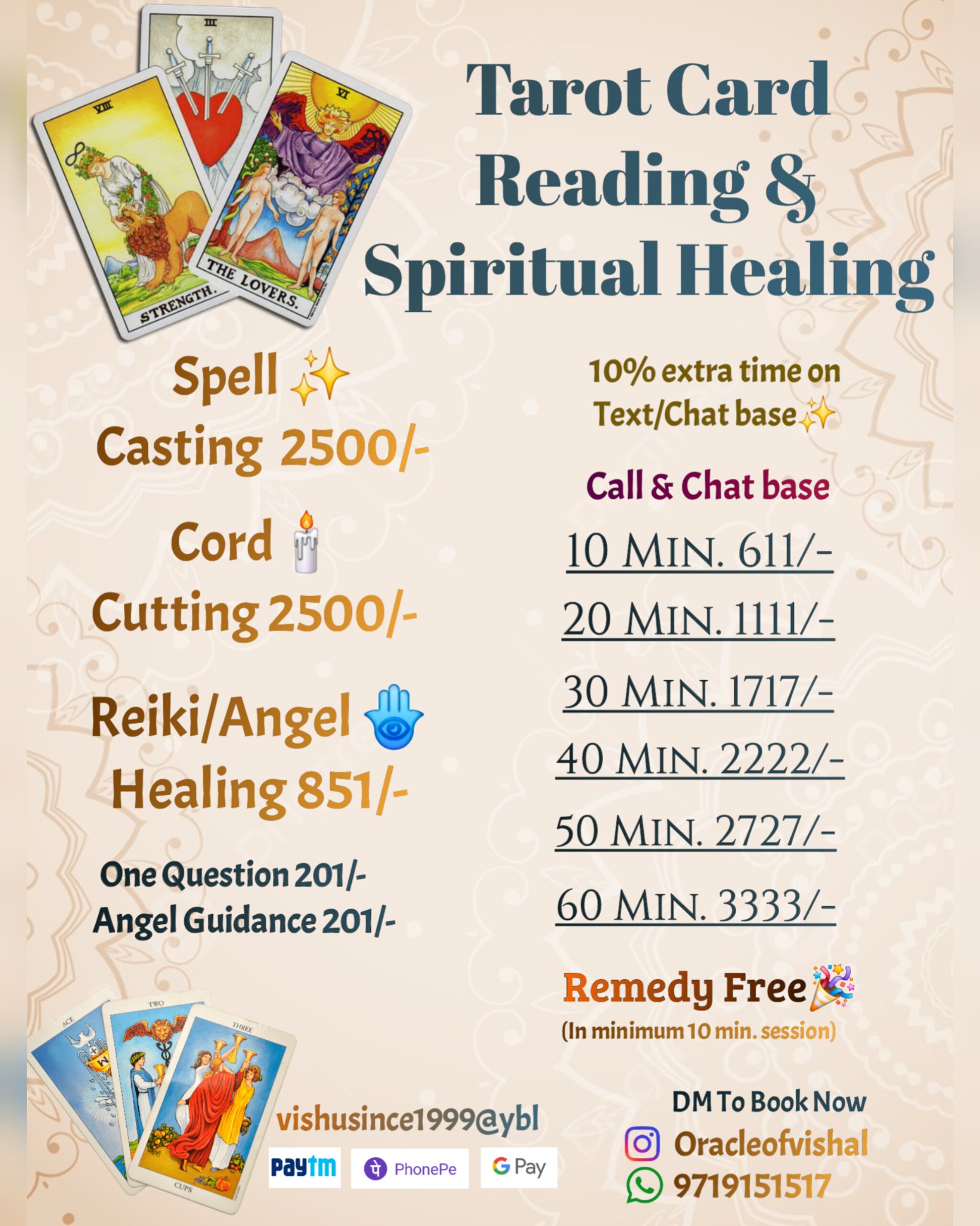 oracleofvishal  Facebook ad