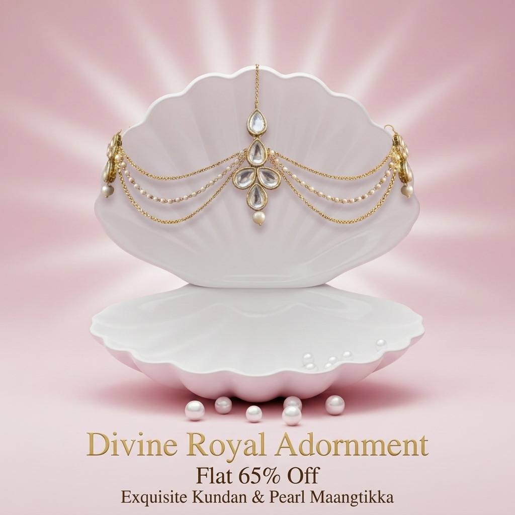Dhivaraaccessories Facebook ad: Buy Designer Three Side Maangtikka!