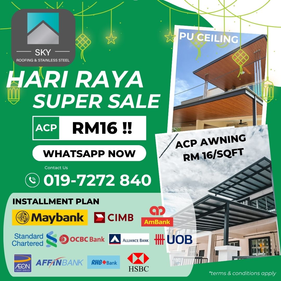 SKY Roofing & Stainless Steel Facebook ad: HARI RAYA PROMOTION is on!