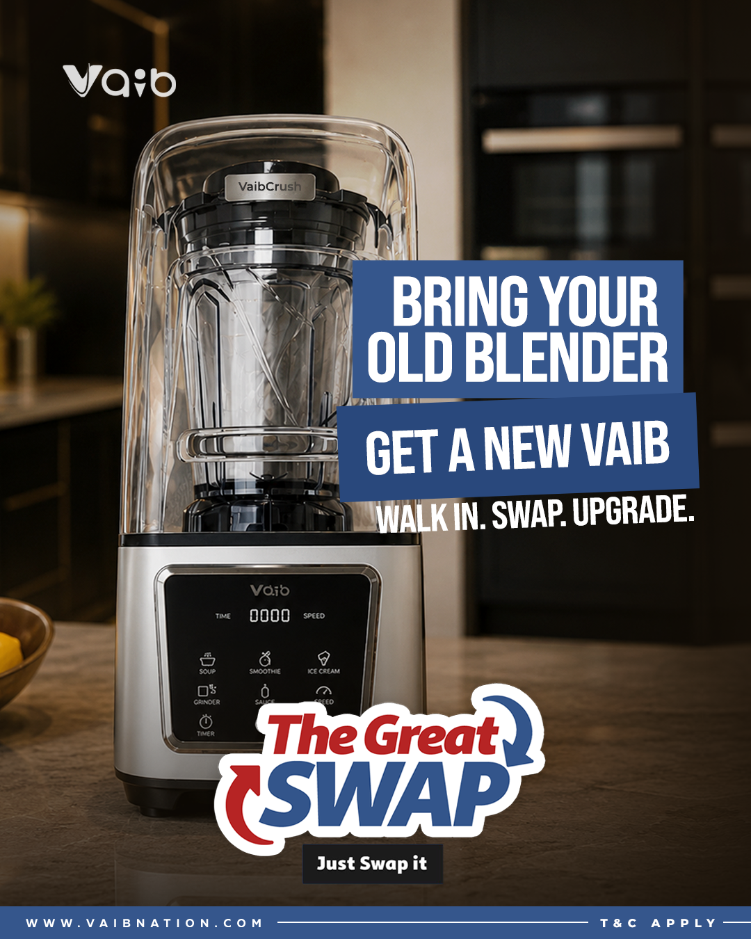 VAIB Nation Facebook ad: Tired of your blender stopping halfway or your juicer…