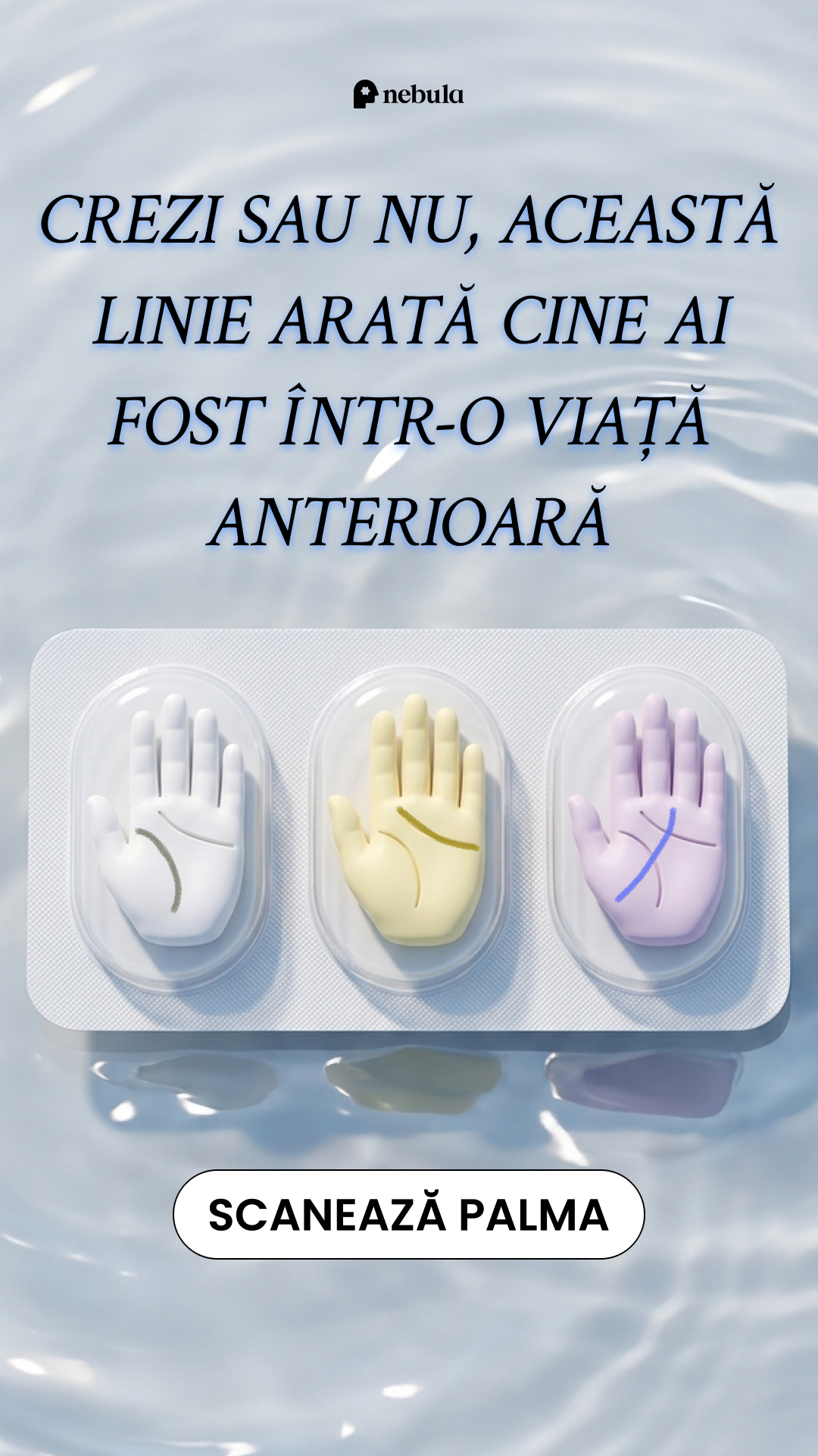 Nebula: Palm Reading Facebook ad