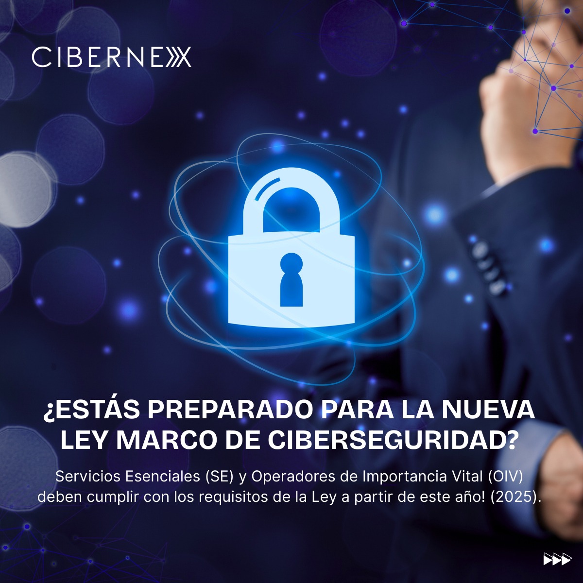 cibernex.cl Facebook ad: Chile entra en una nueva era de ciberseguridad.