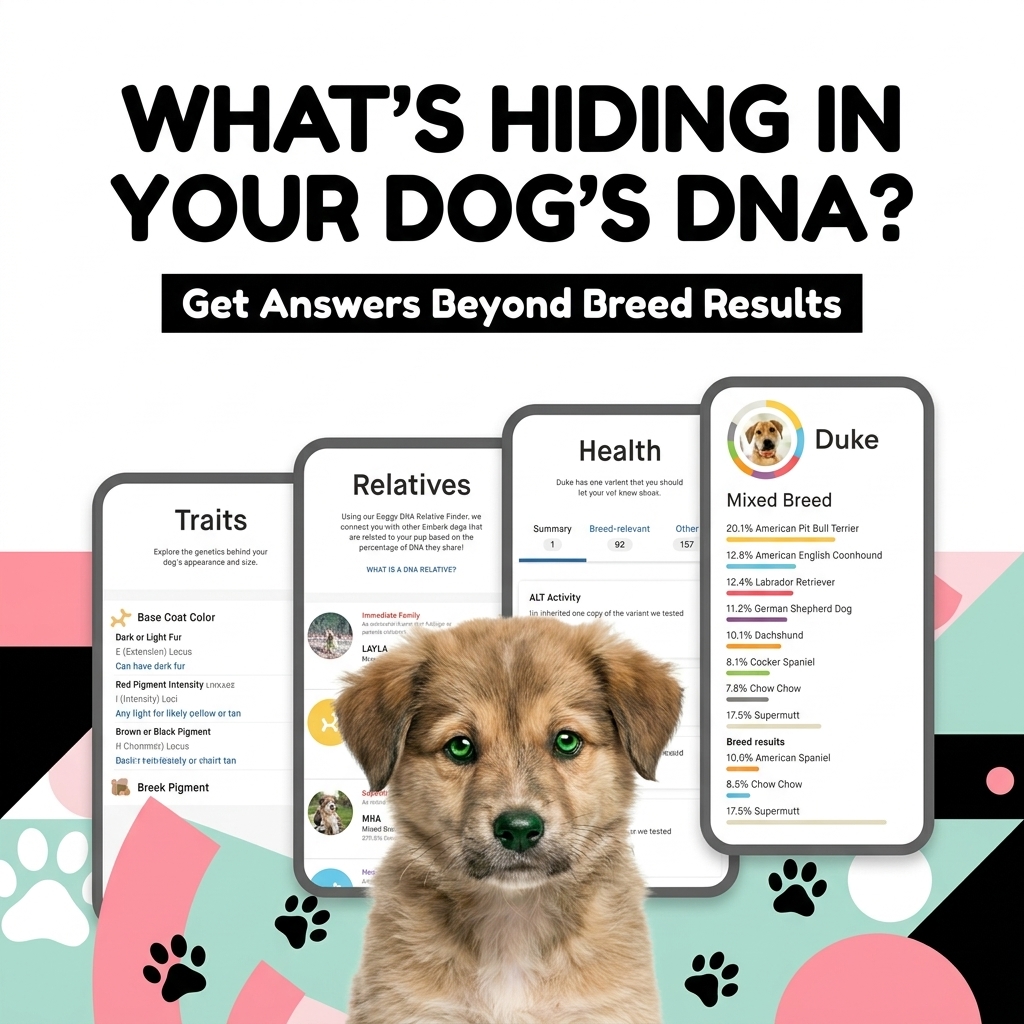 Fluff Squad Facebook ad: The Dog DNA Test That Does More Than Breed Results