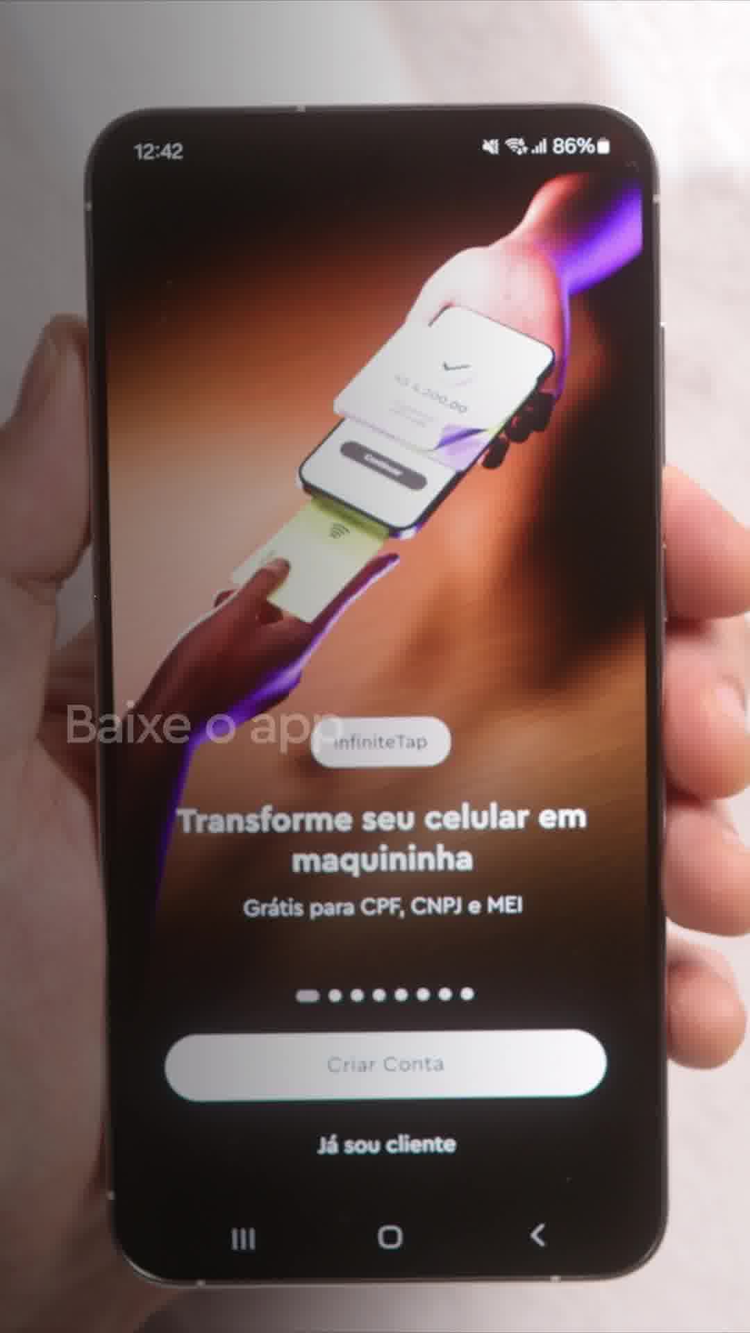 InfinitePay Facebook ad from Feb 19, 2026